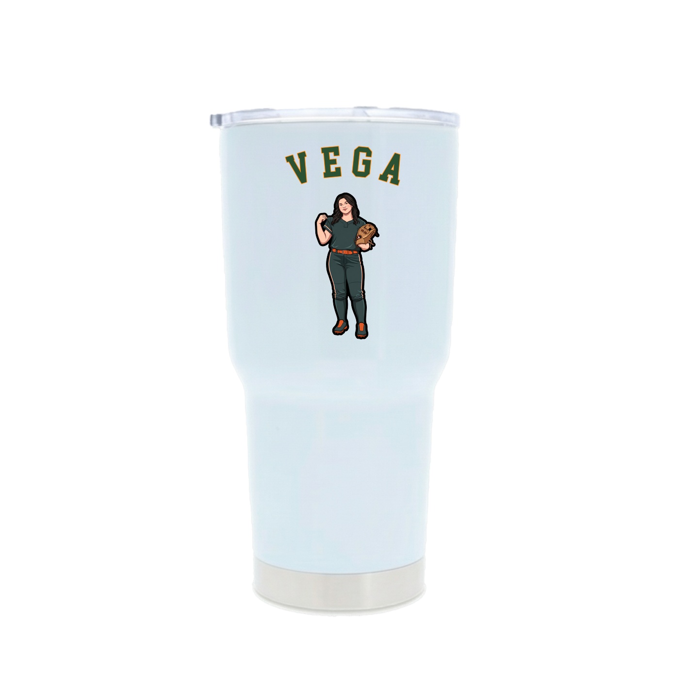 30oz Stainless Steel Tumbler — Shirsey Arch in White