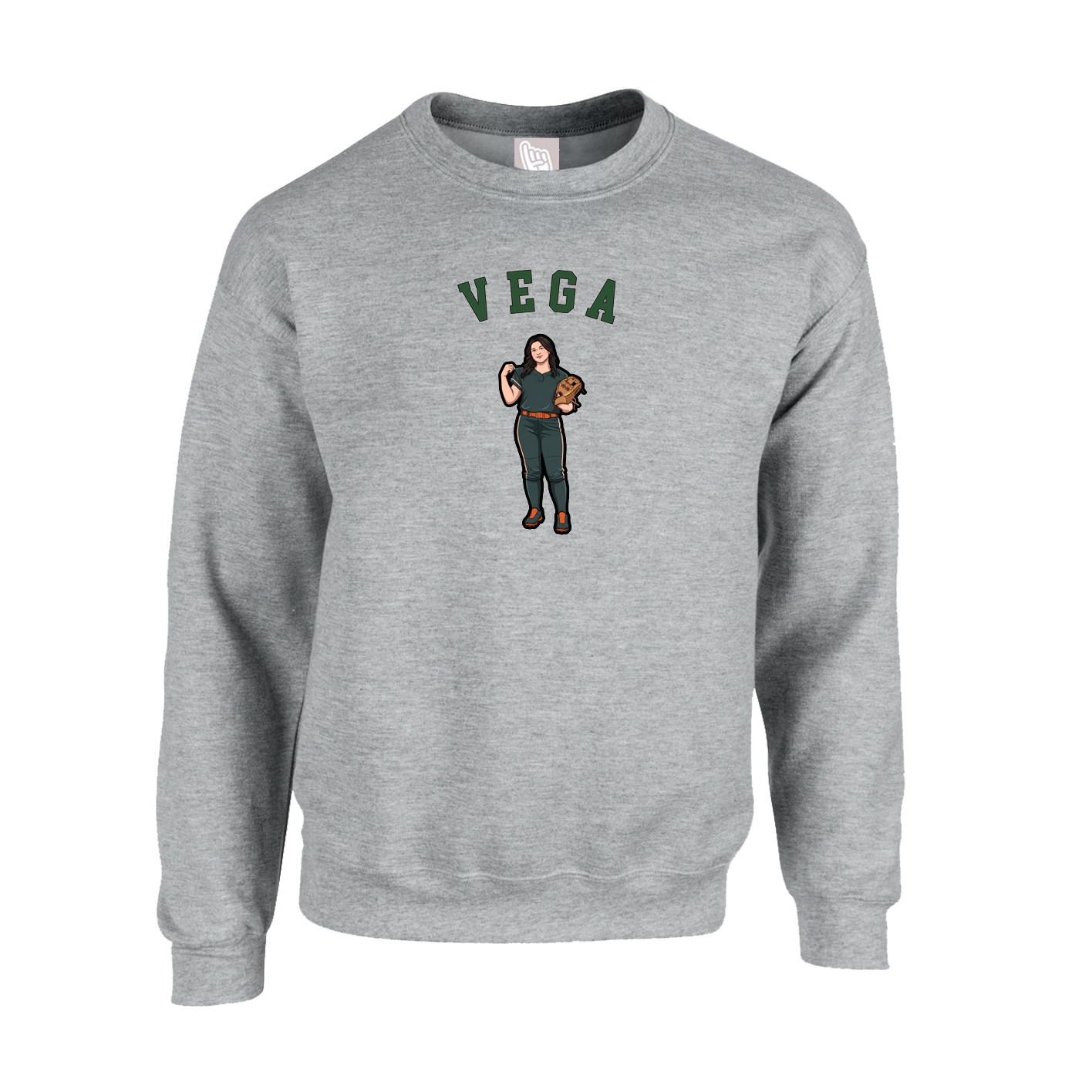 Fleece Crew — Shirsey Arch in Grey