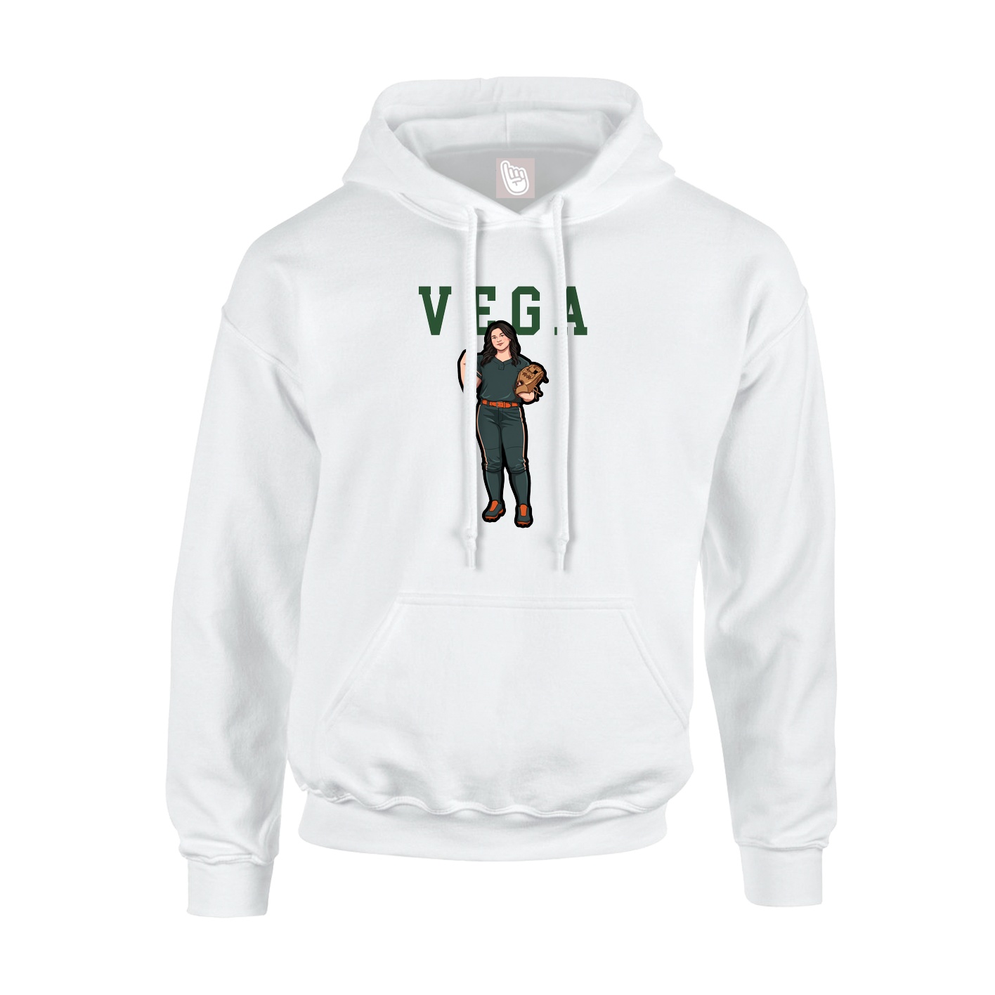 Hoodie — Shirsey in White