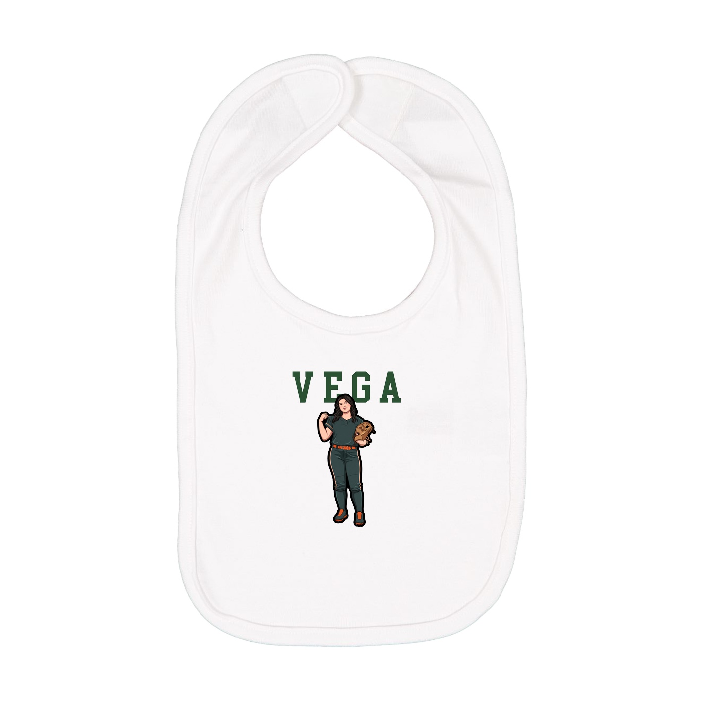 Infant Bib — Shirsey in White