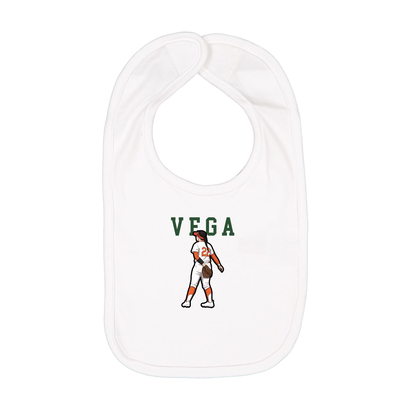Infant Bib — Shirsey in White