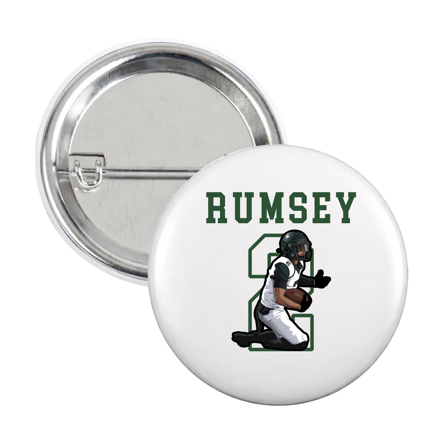 Game Day Button — Shirsey in White