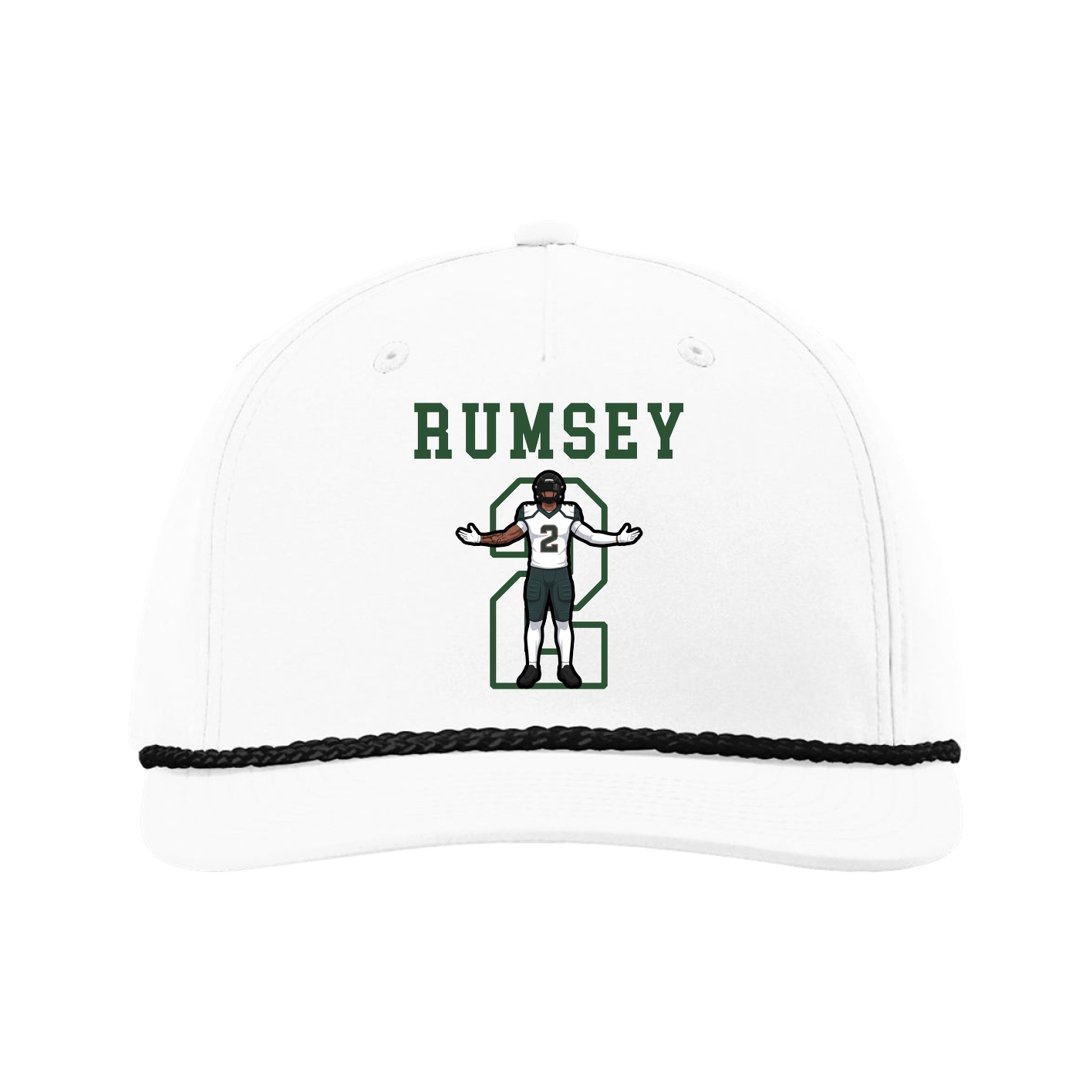Five-Panel Classic Rope Cap — Shirsey in White