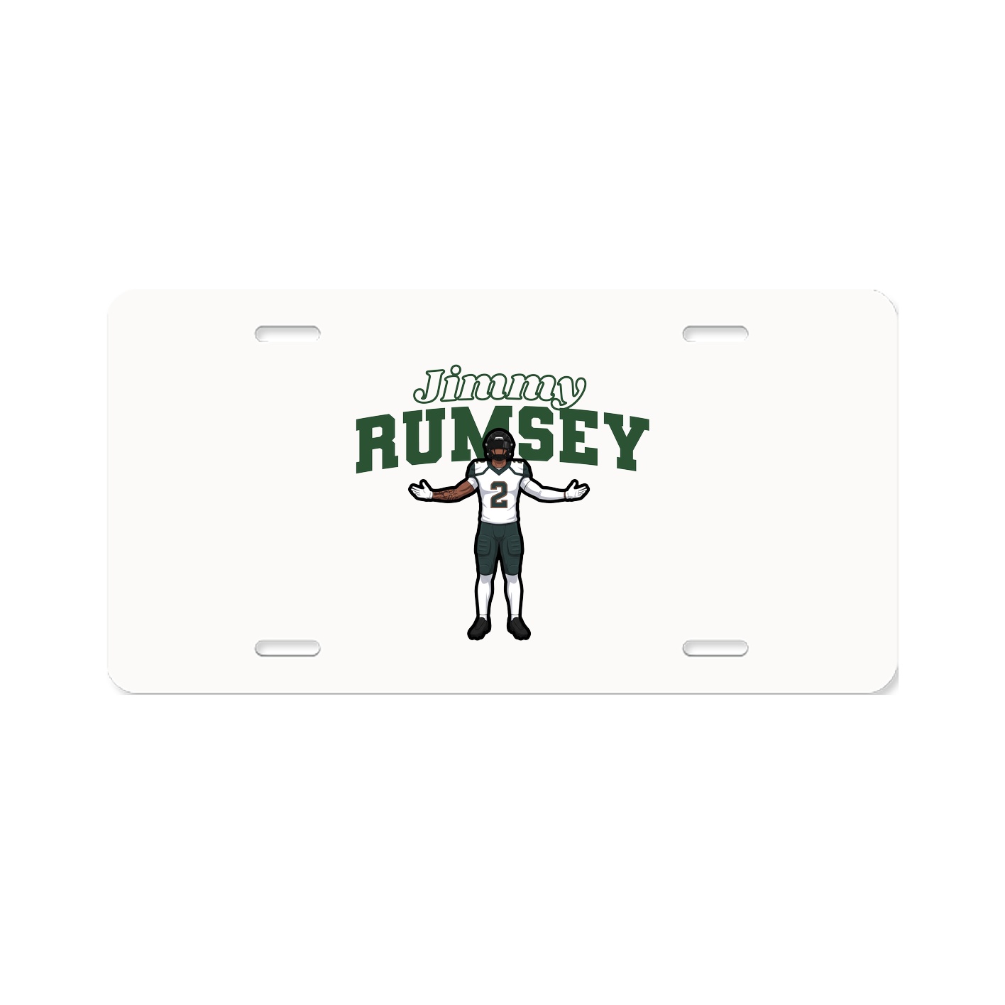 License Plate — Name Arch in Classic