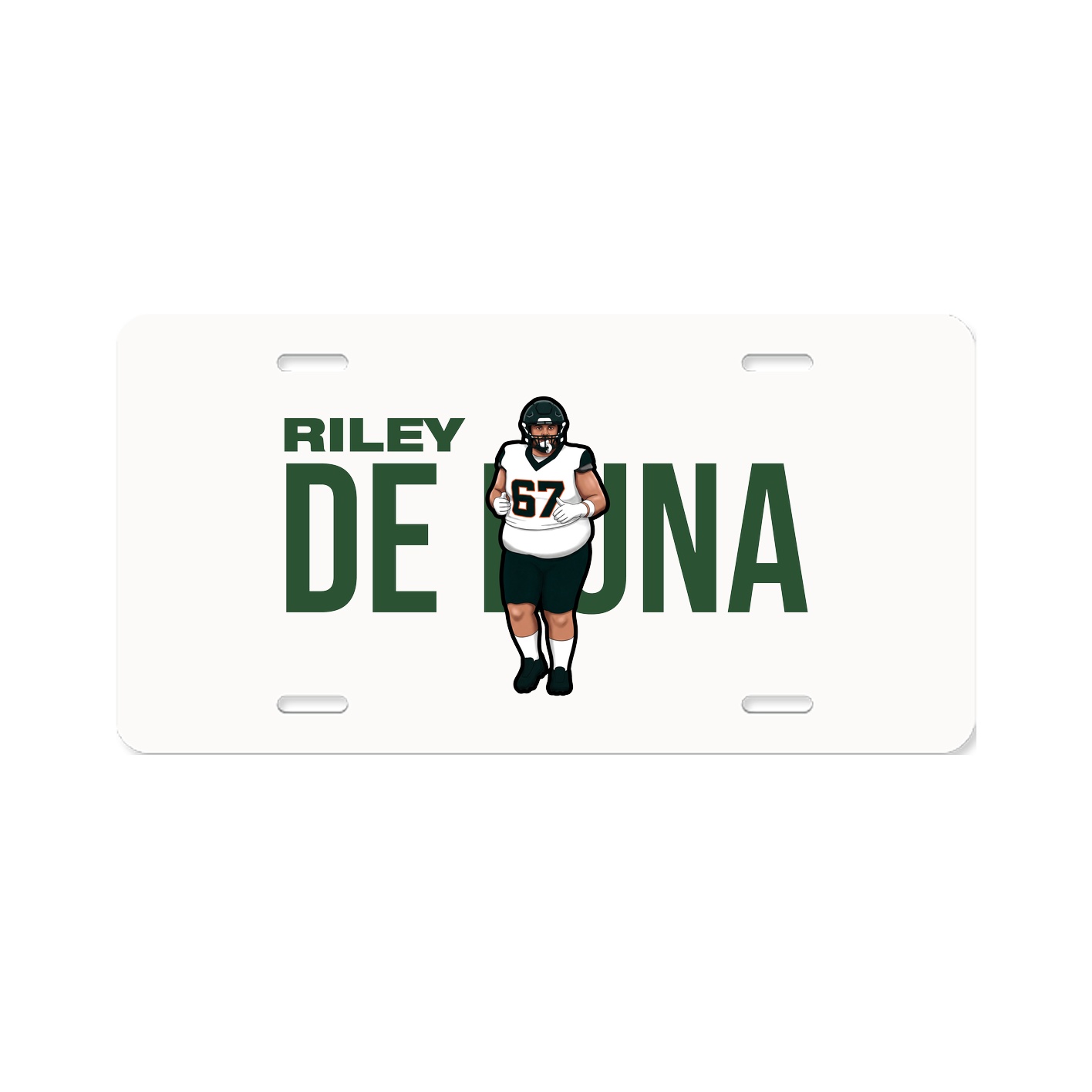 License Plate — Player Name in Classic