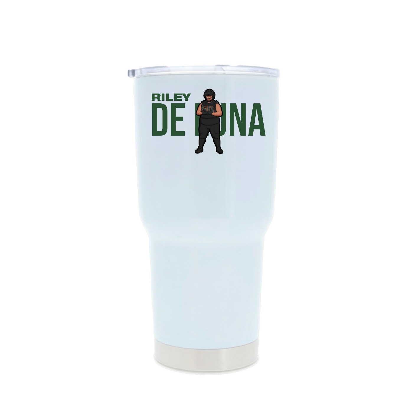 30oz Stainless Steel Tumbler — Player Name in White