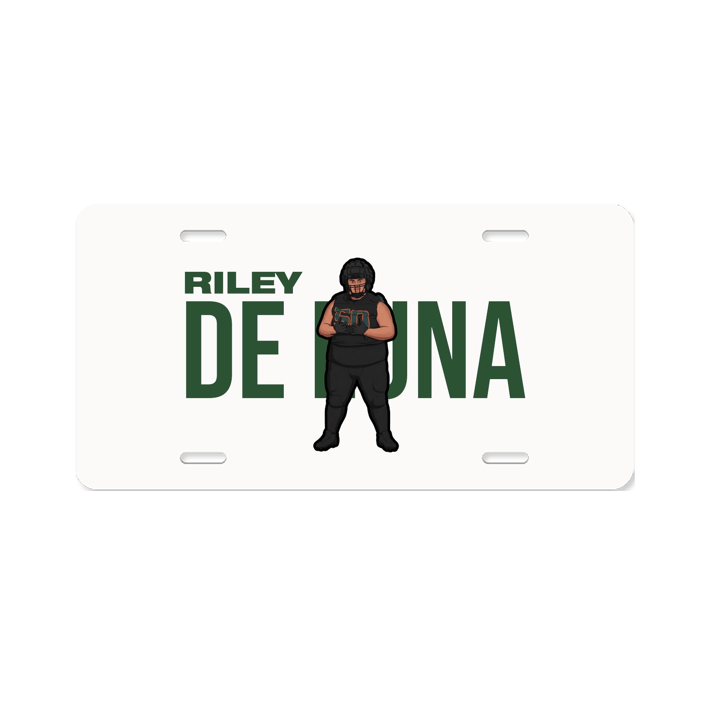 License Plate — Player Name in Classic