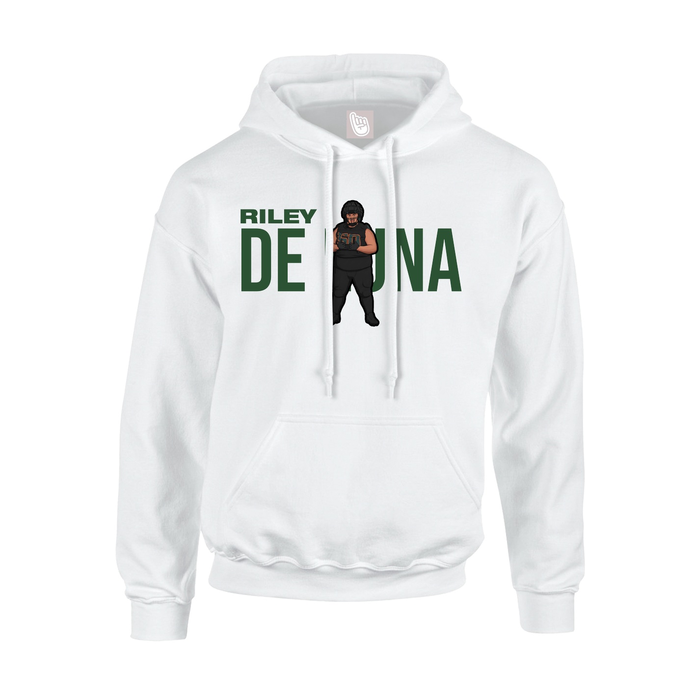 Hoodie — Player Name in White