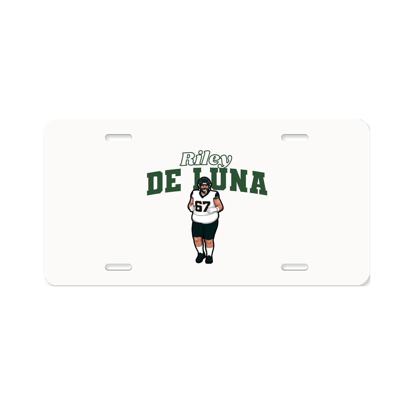 License Plate — Name Arch in Classic
