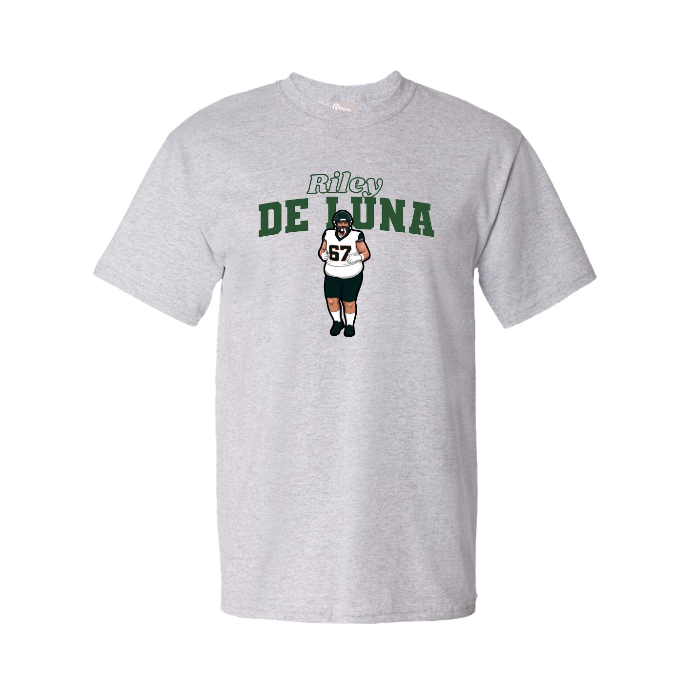Youth Tee — Name Arch in Grey