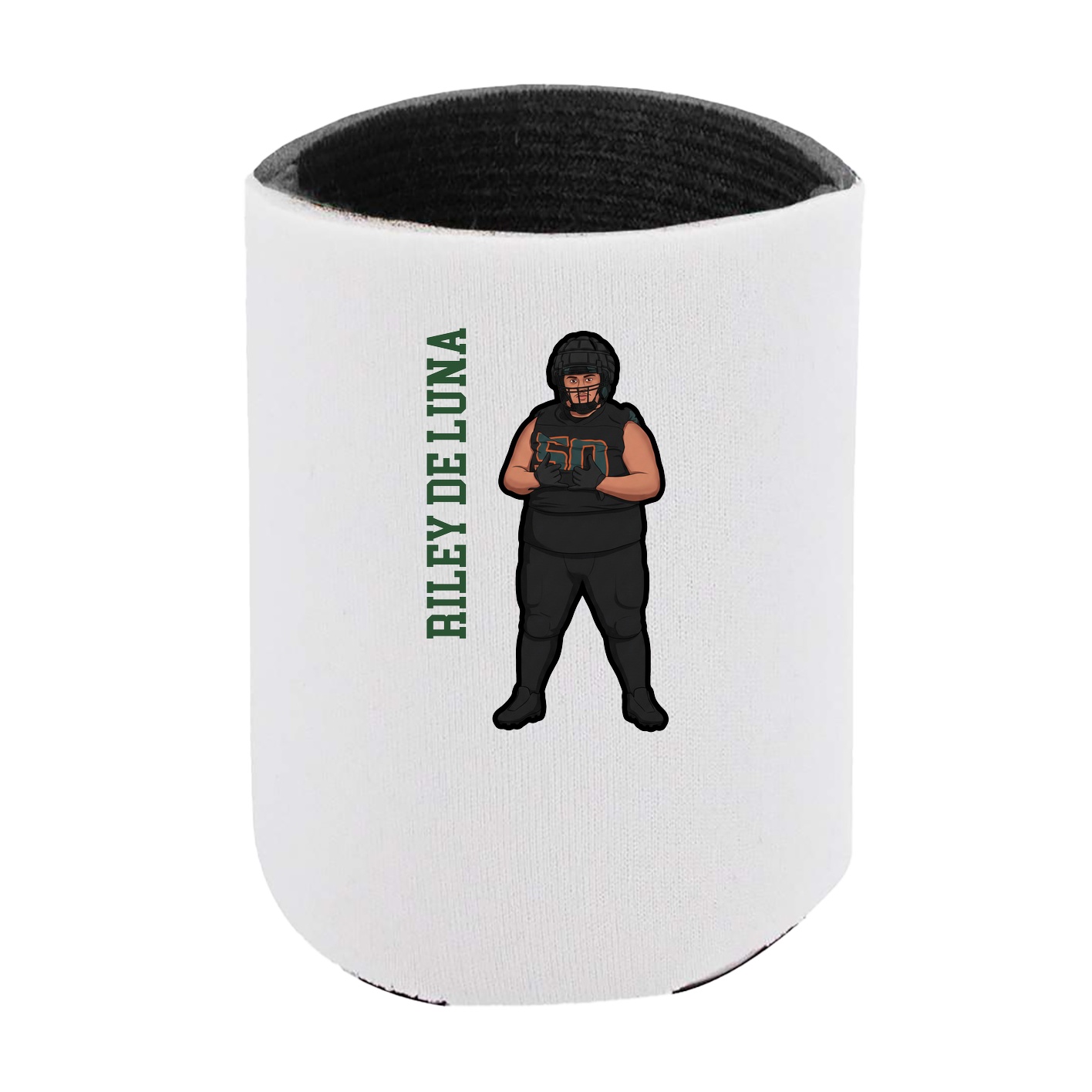 Can Holder — Name Vertical in White