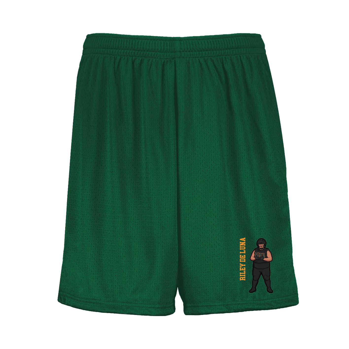 Shorts — Name Vertical in Green