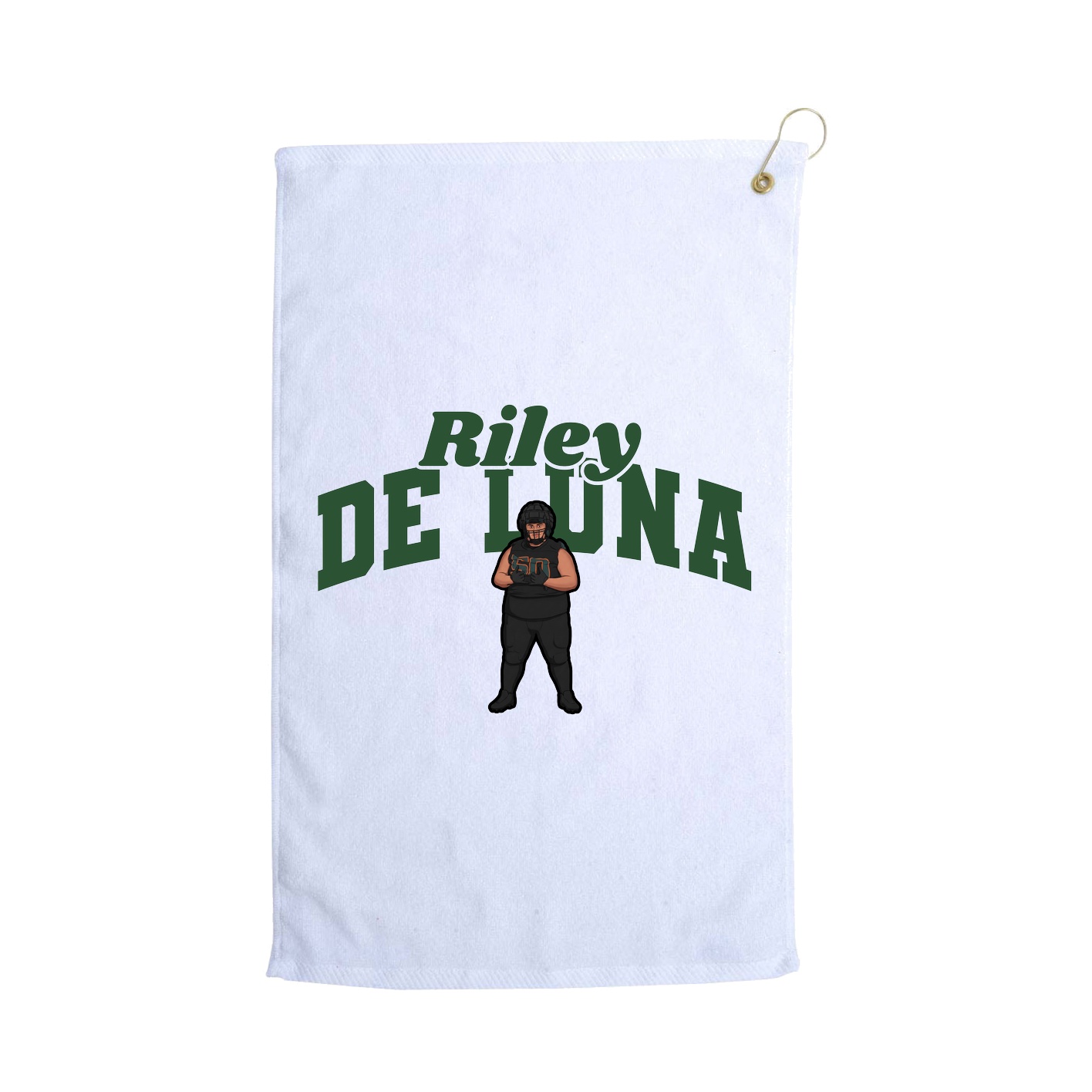 Golf Towel — Signature Arch in White