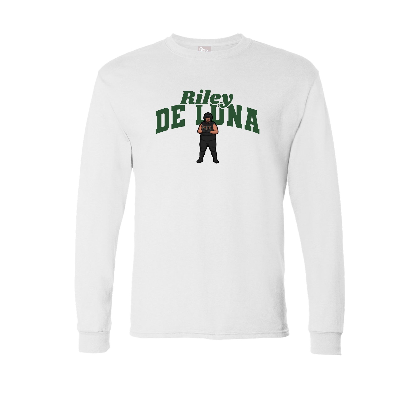 Long Sleeve Tee — Signature Arch in White
