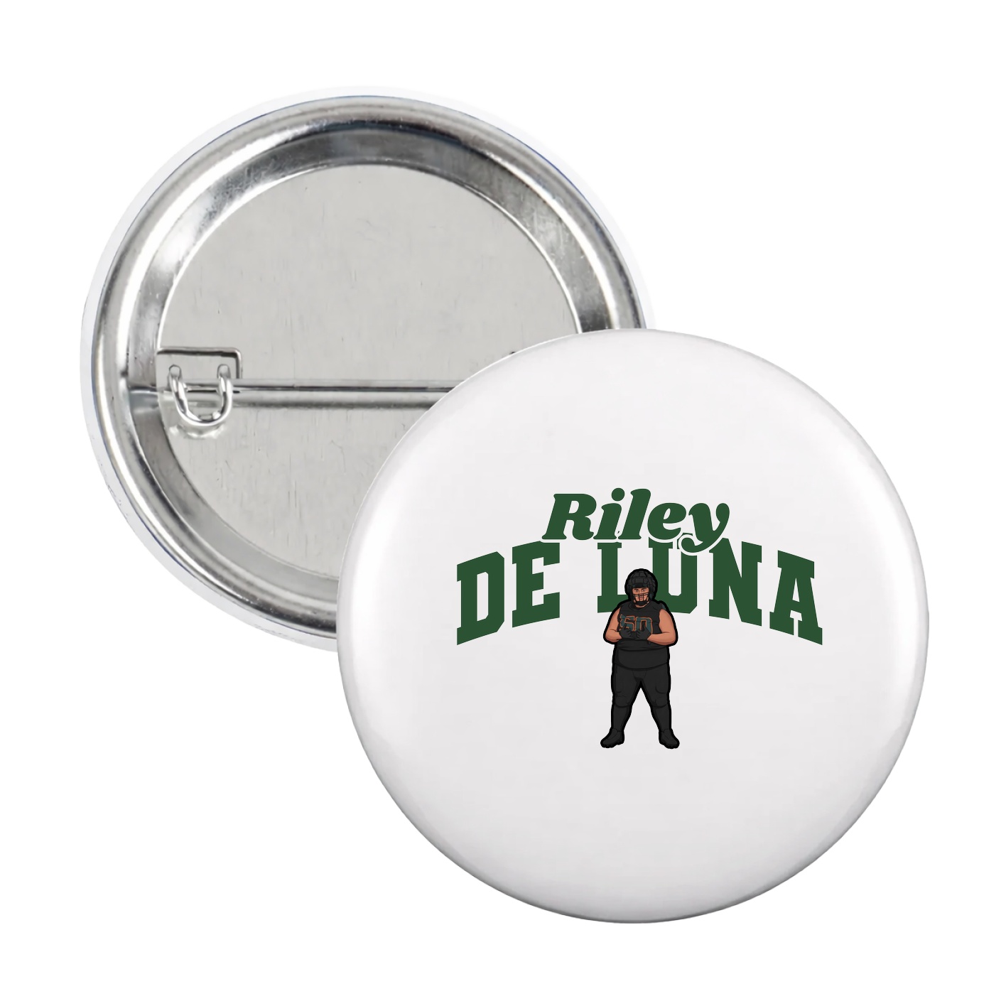 Game Day Button — Signature Arch in White