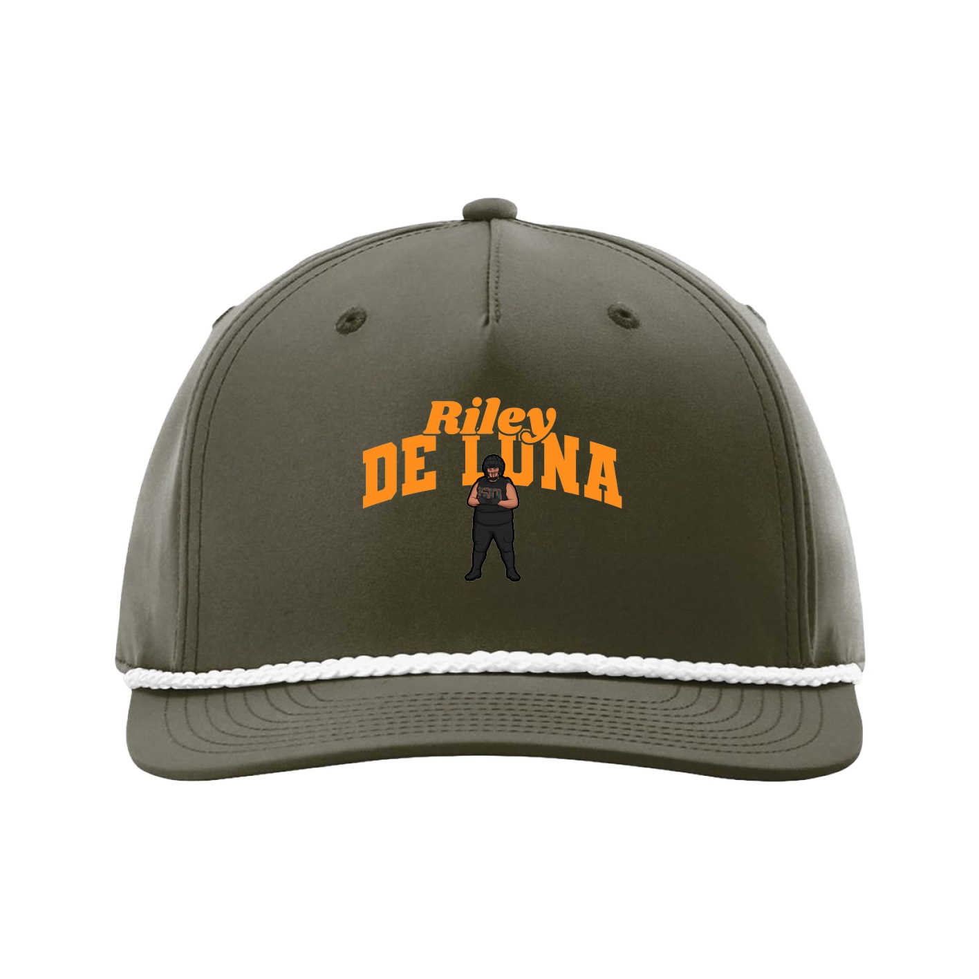 Five-Panel Classic Rope Cap — Signature Arch in Green