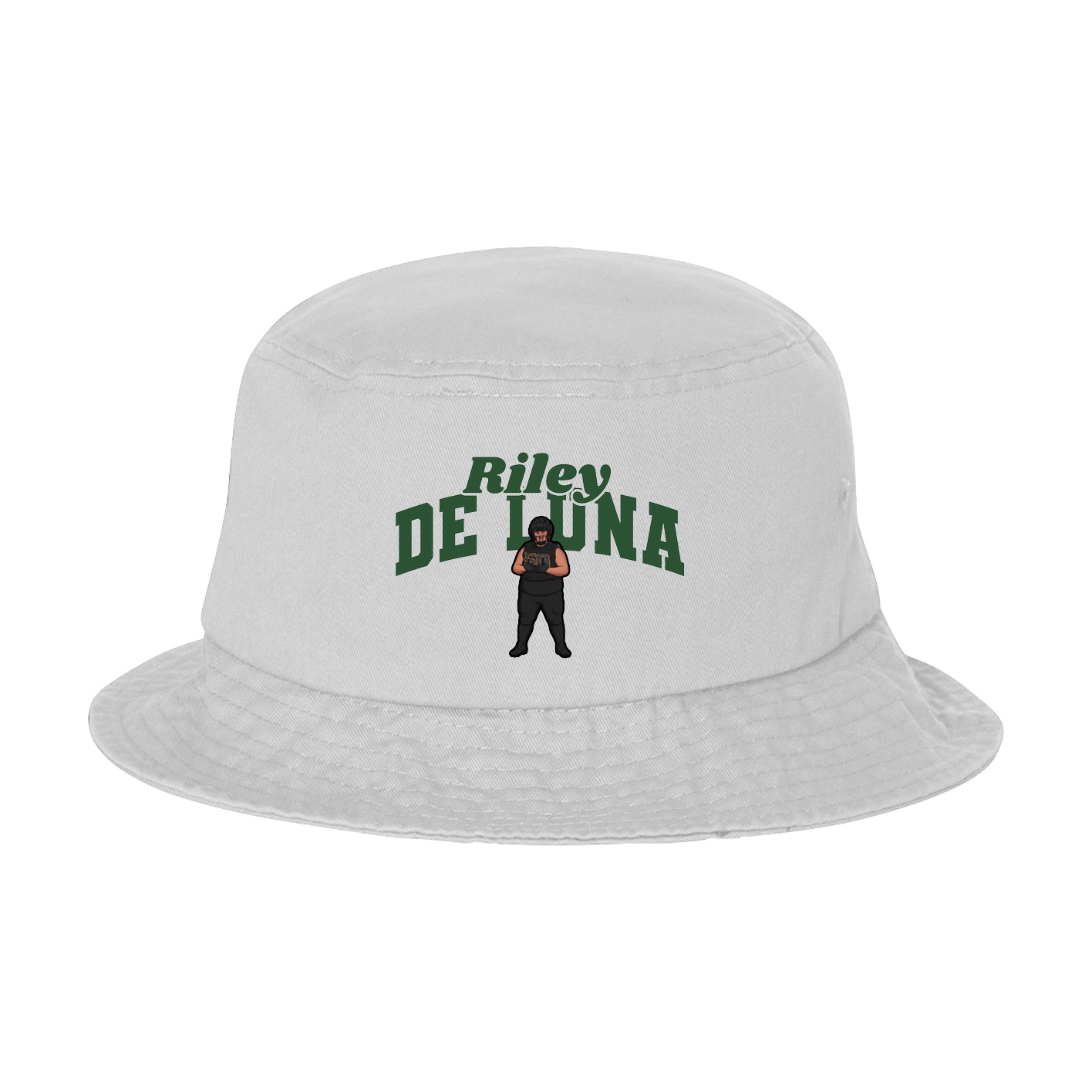 Bucket Cap — Signature Arch in White