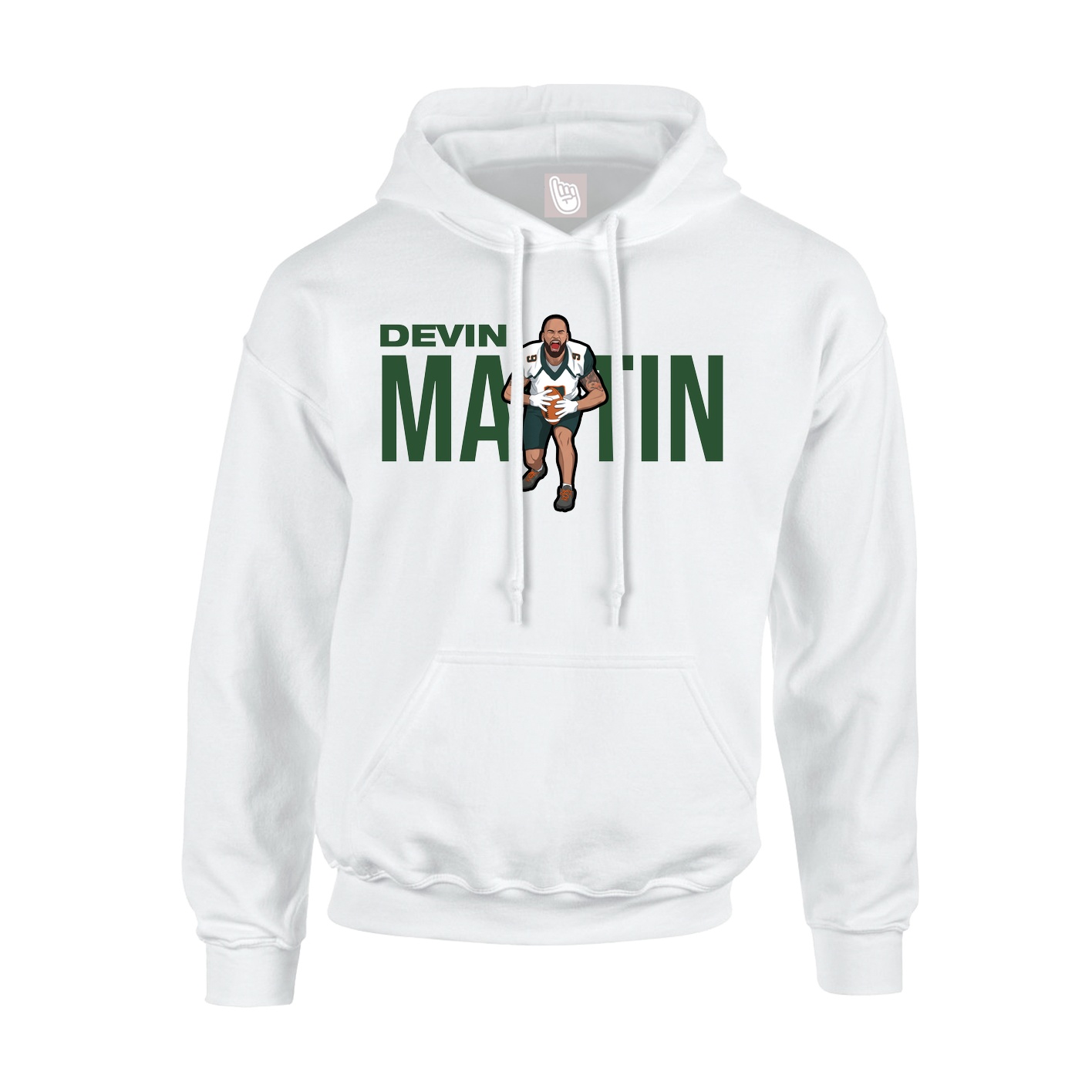 Hoodie — Player Name in White