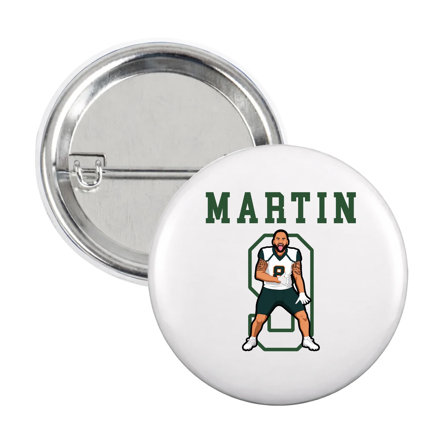 Game Day Button — Shirsey in White