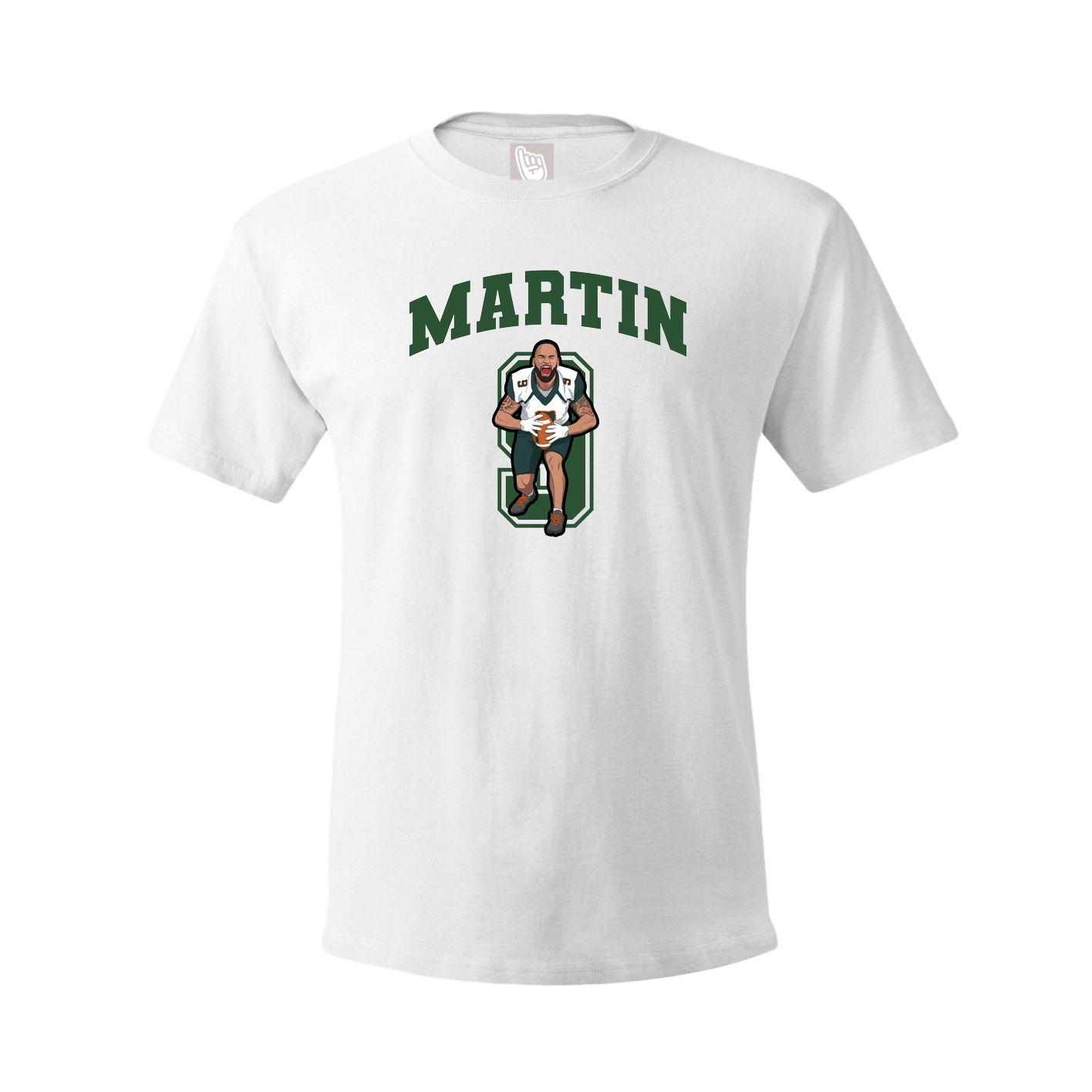 Youth Tee — Number in White