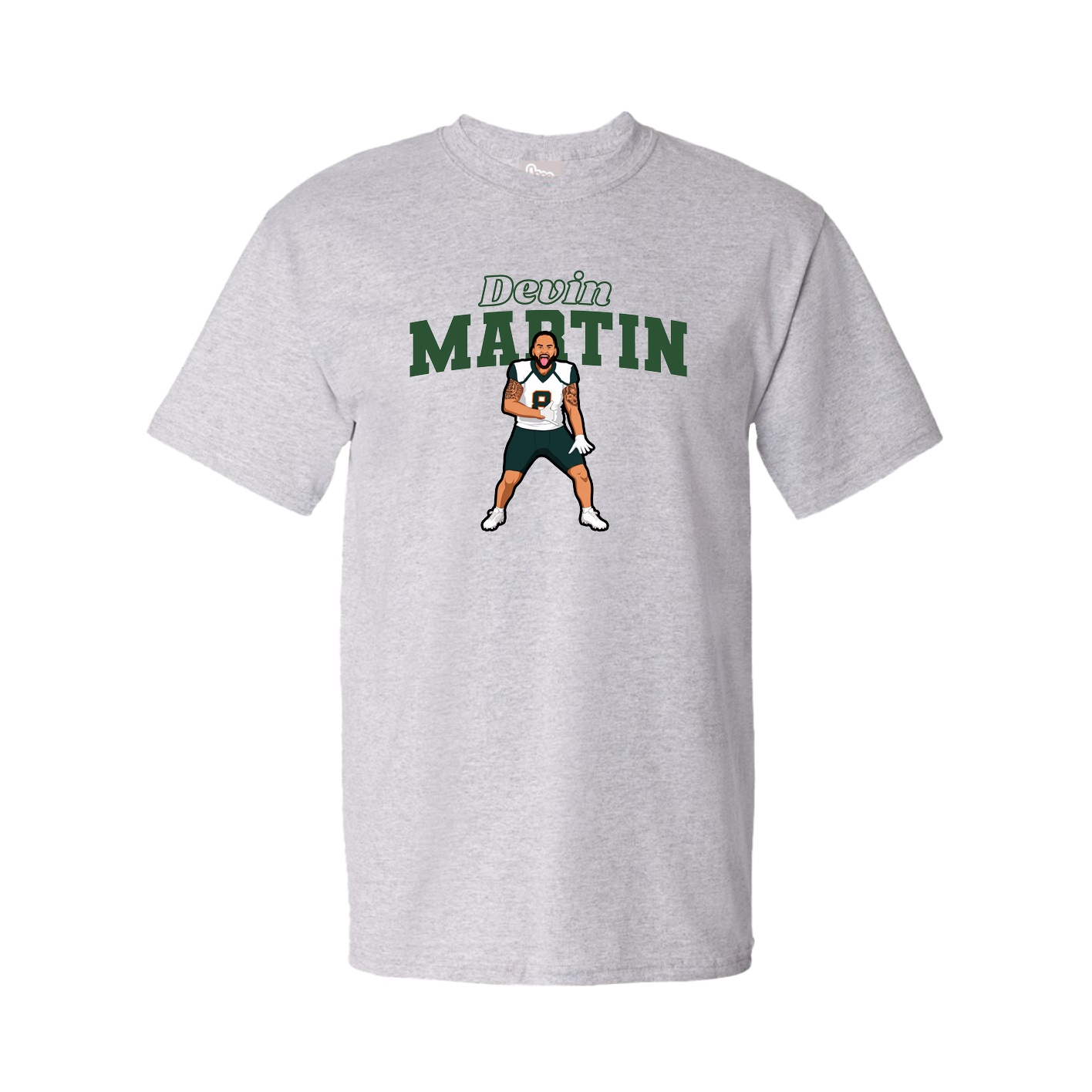 Youth Tee — Name Arch in Grey