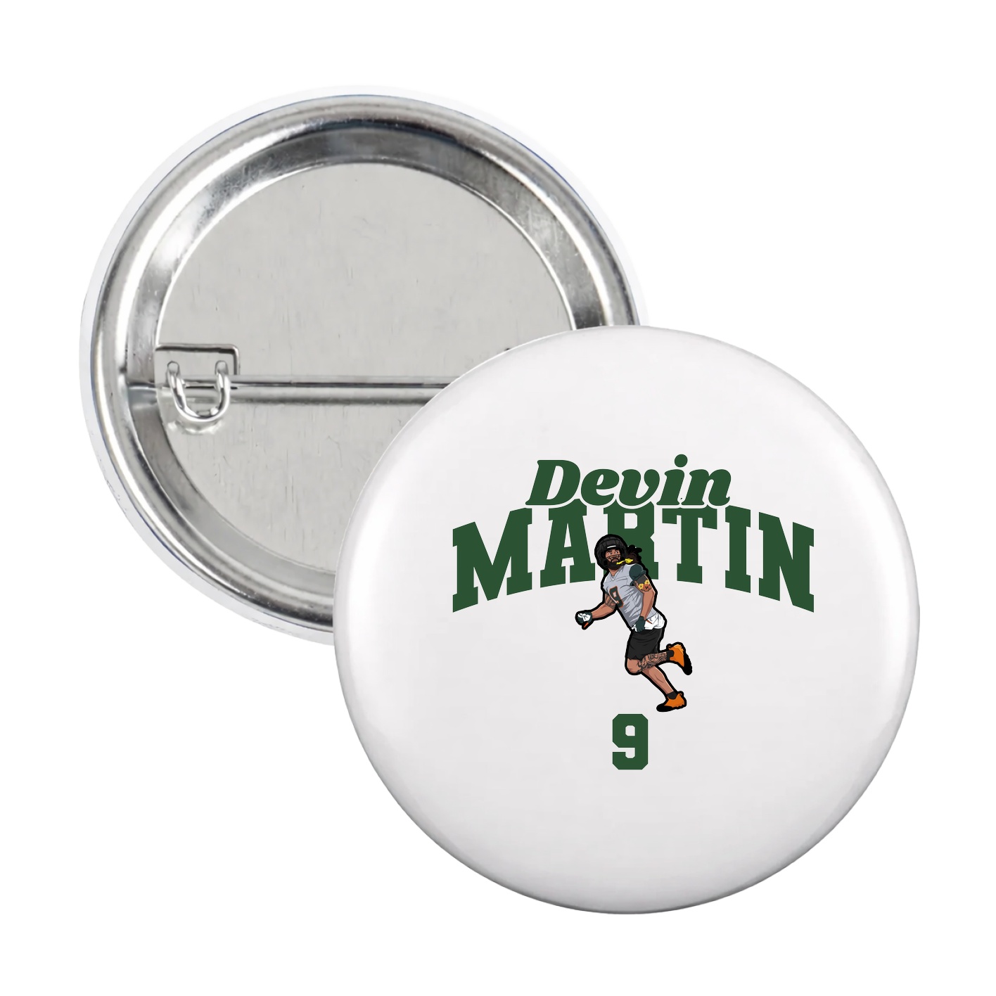 Game Day Button — Signature Arch in White