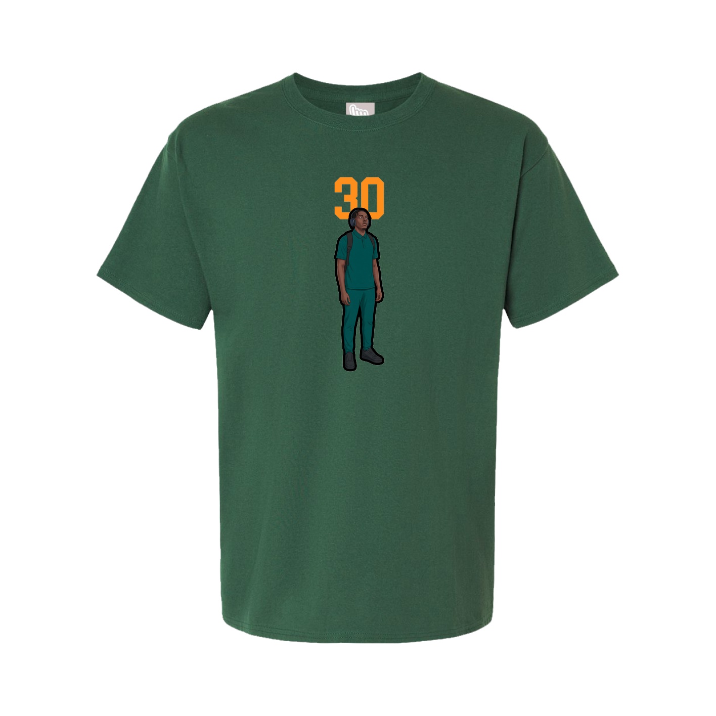 Tee — Number Top in Green