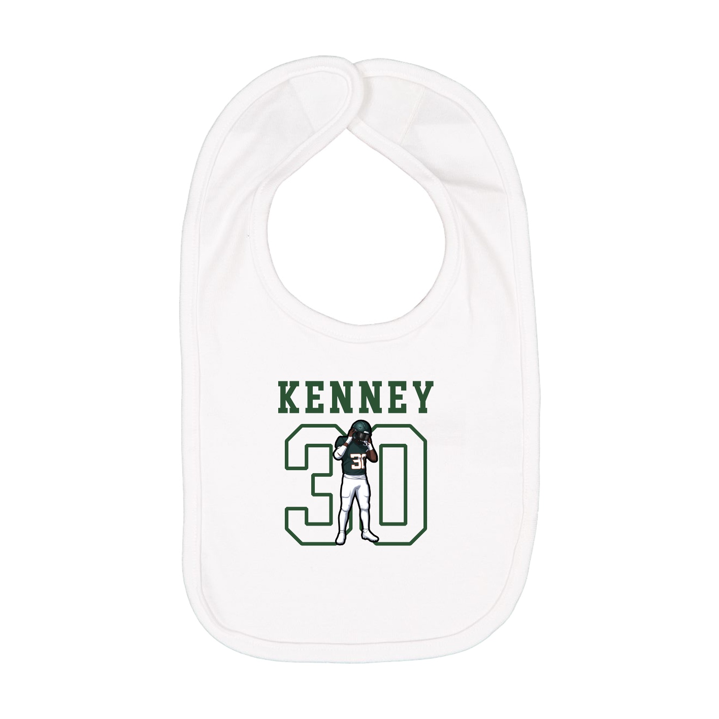 Infant Bib — Shirsey in White