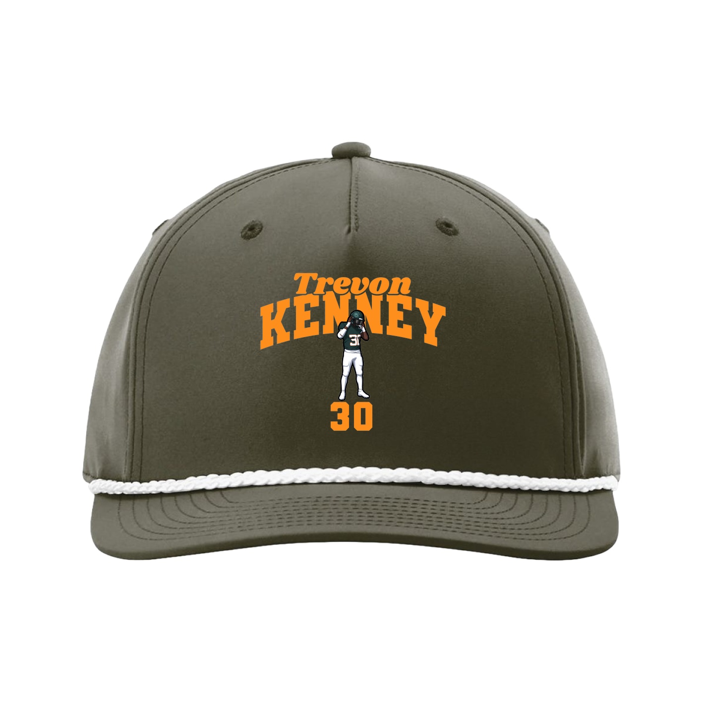 Five-Panel Classic Rope Cap — Signature Arch in Green
