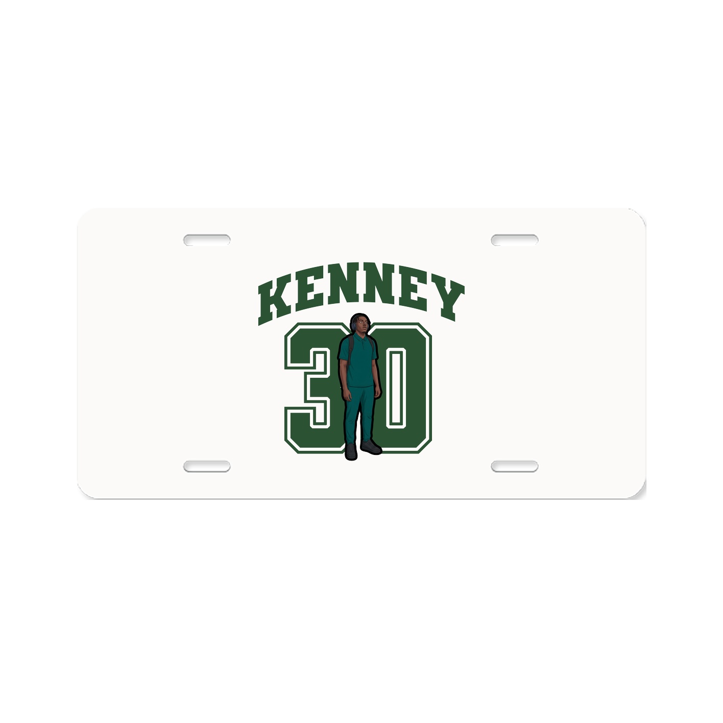 License Plate — Number in Classic