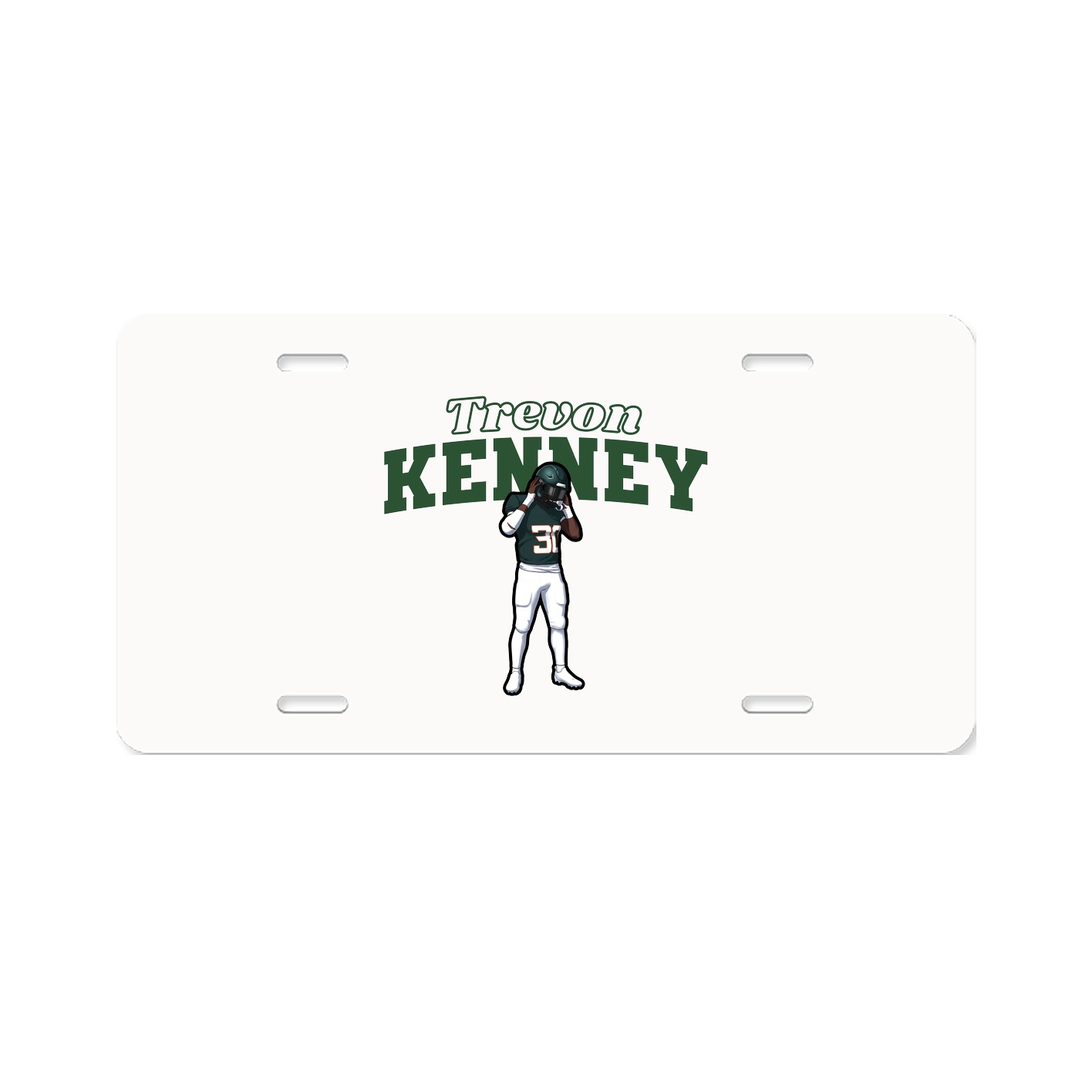 License Plate — Name Arch in Classic