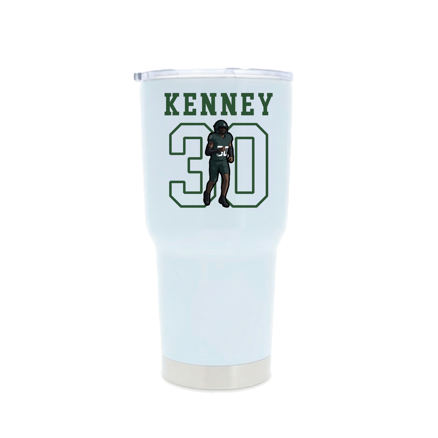 30oz Stainless Steel Tumbler — Shirsey in White