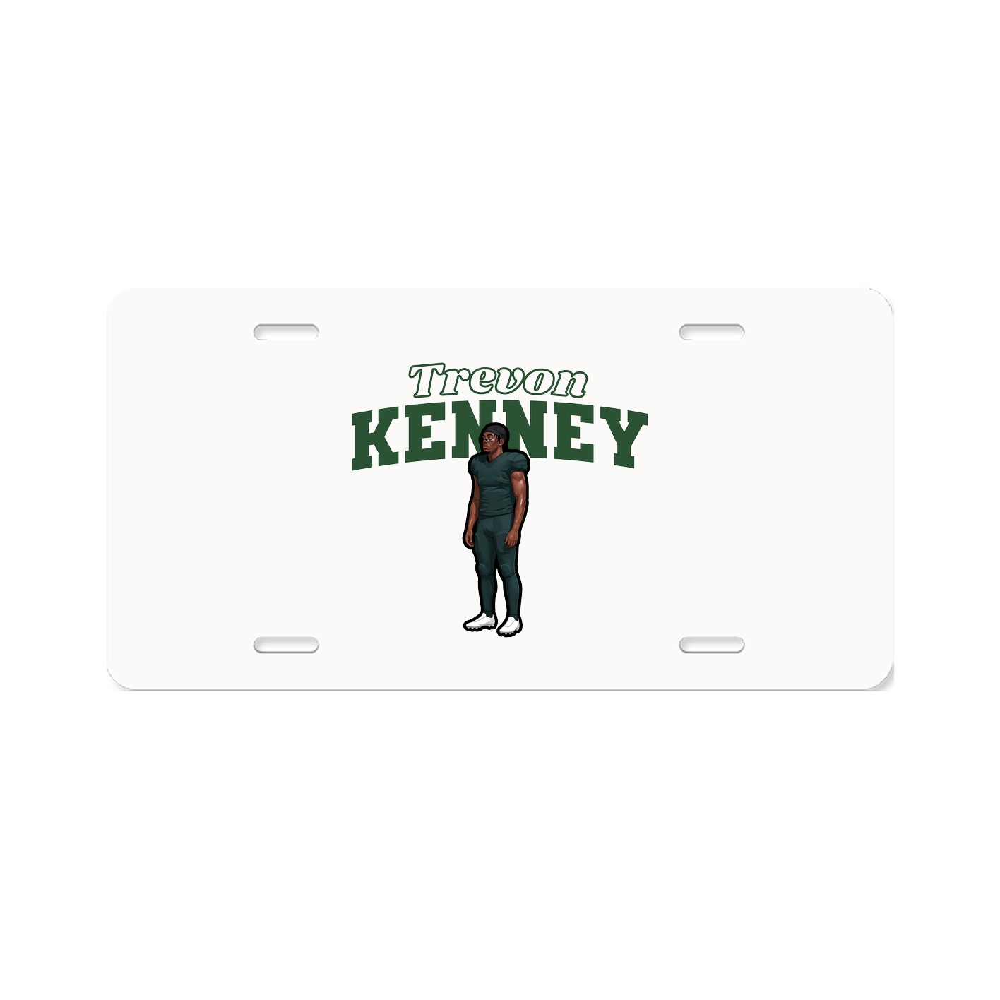 License Plate — Name Arch in Classic