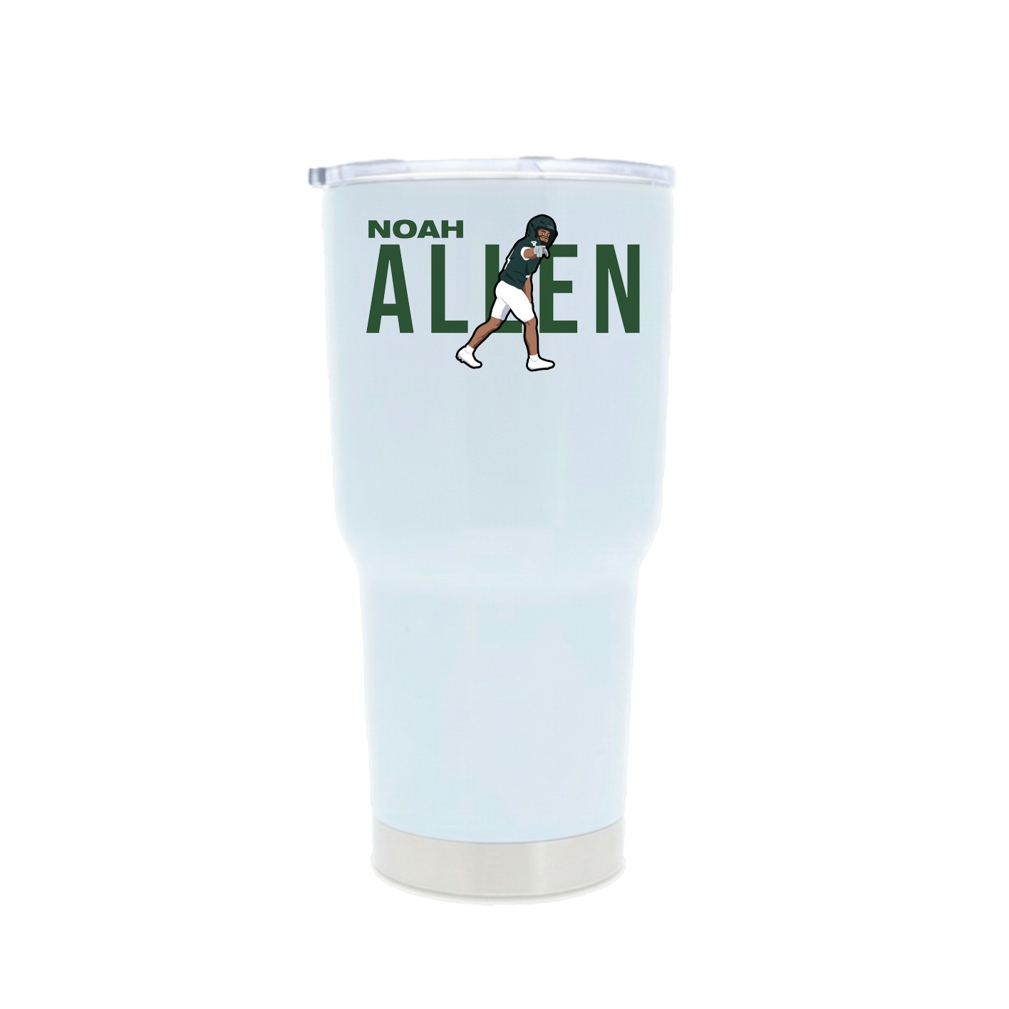 30oz Stainless Steel Tumbler — Player Name in White