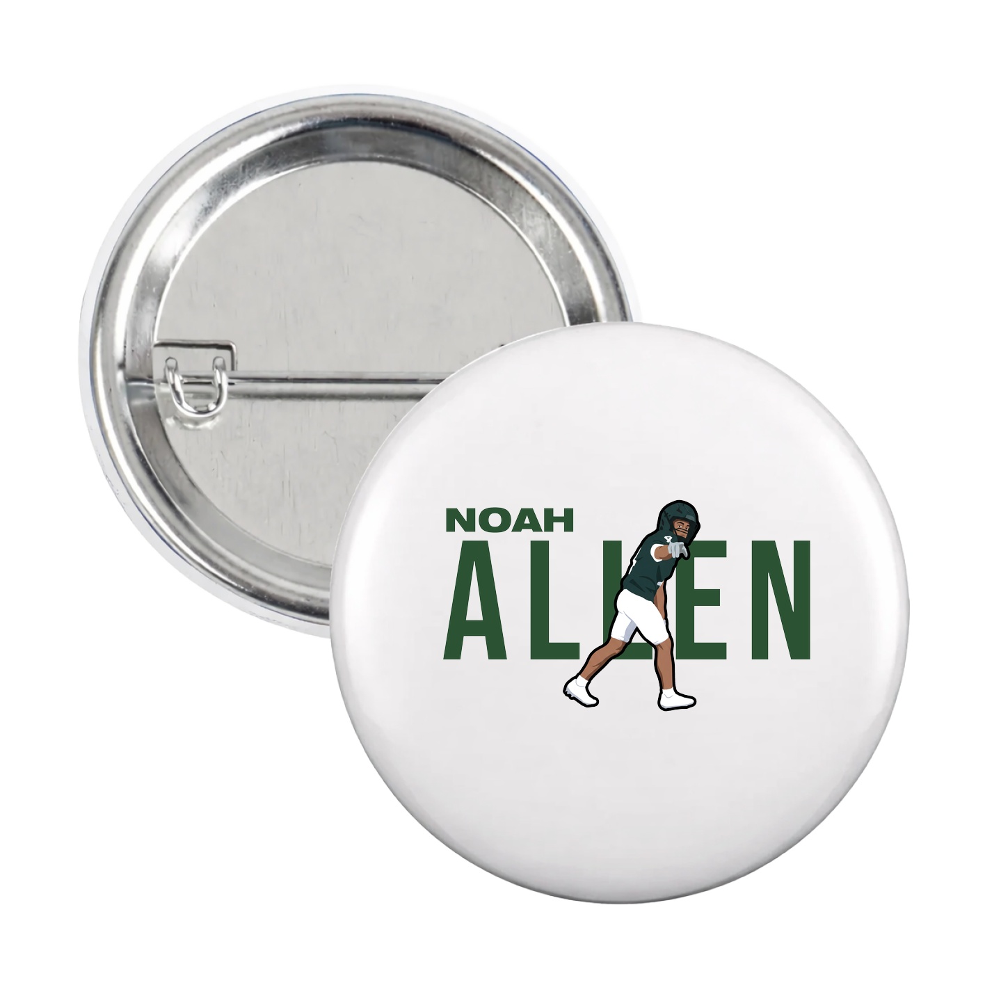 Game Day Button — Player Name in White
