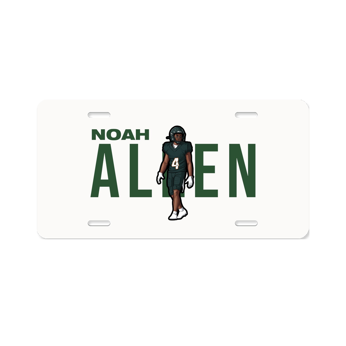 License Plate — Player Name in Classic