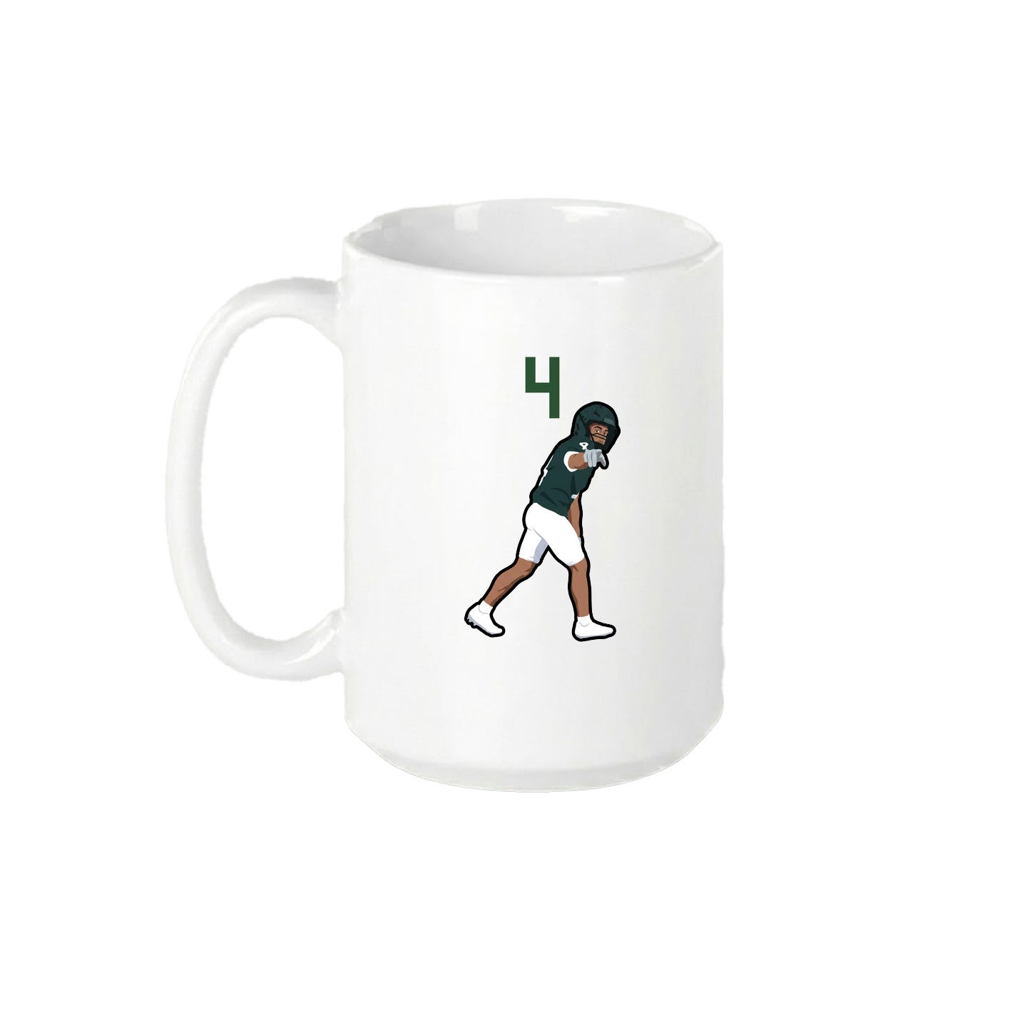 15oz Coffee Mug — Number Top in White