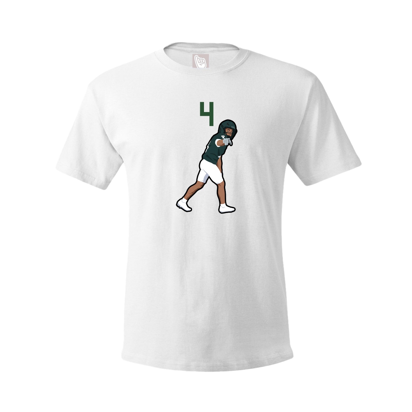 Tee — Number Top in White