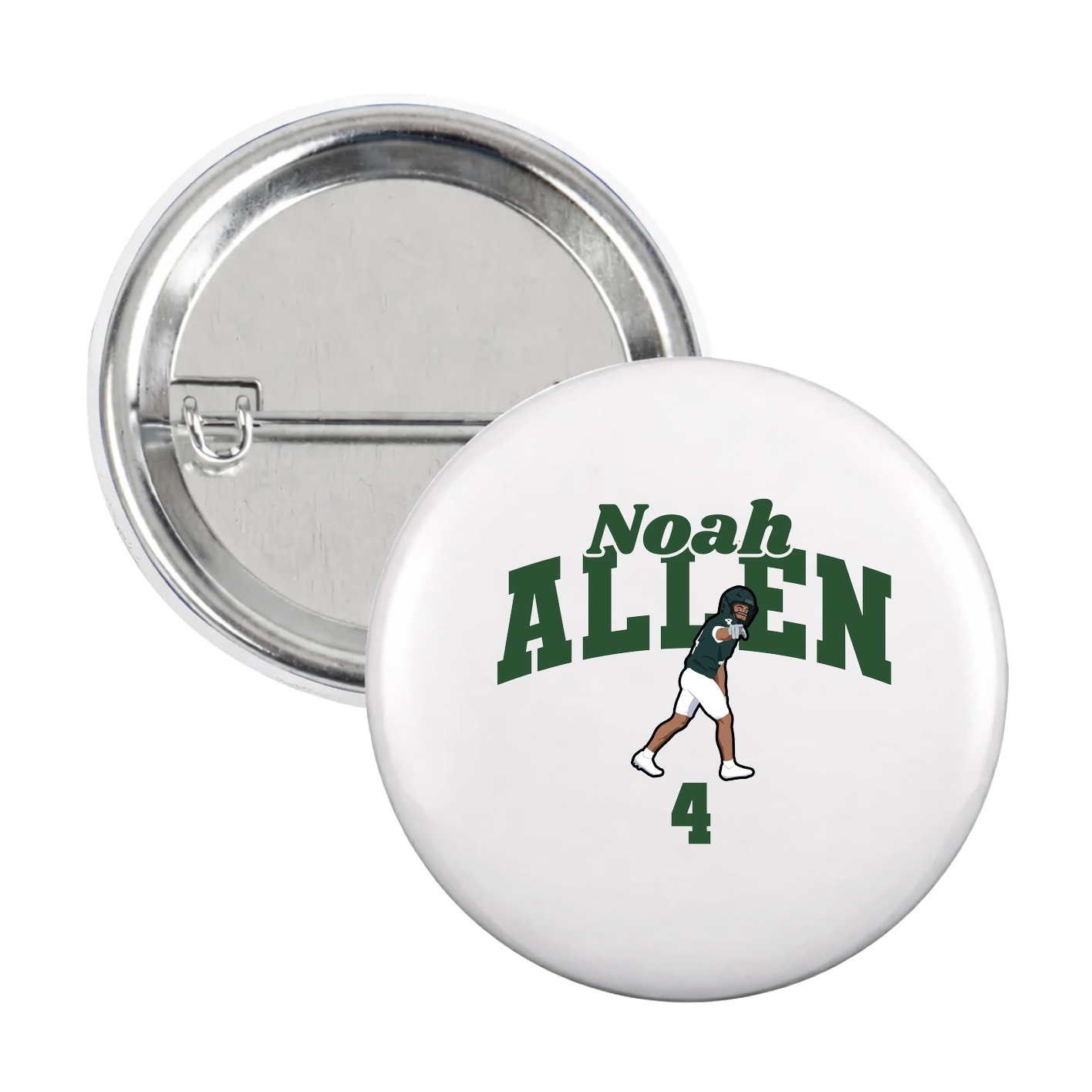 Game Day Button — Signature Arch in White