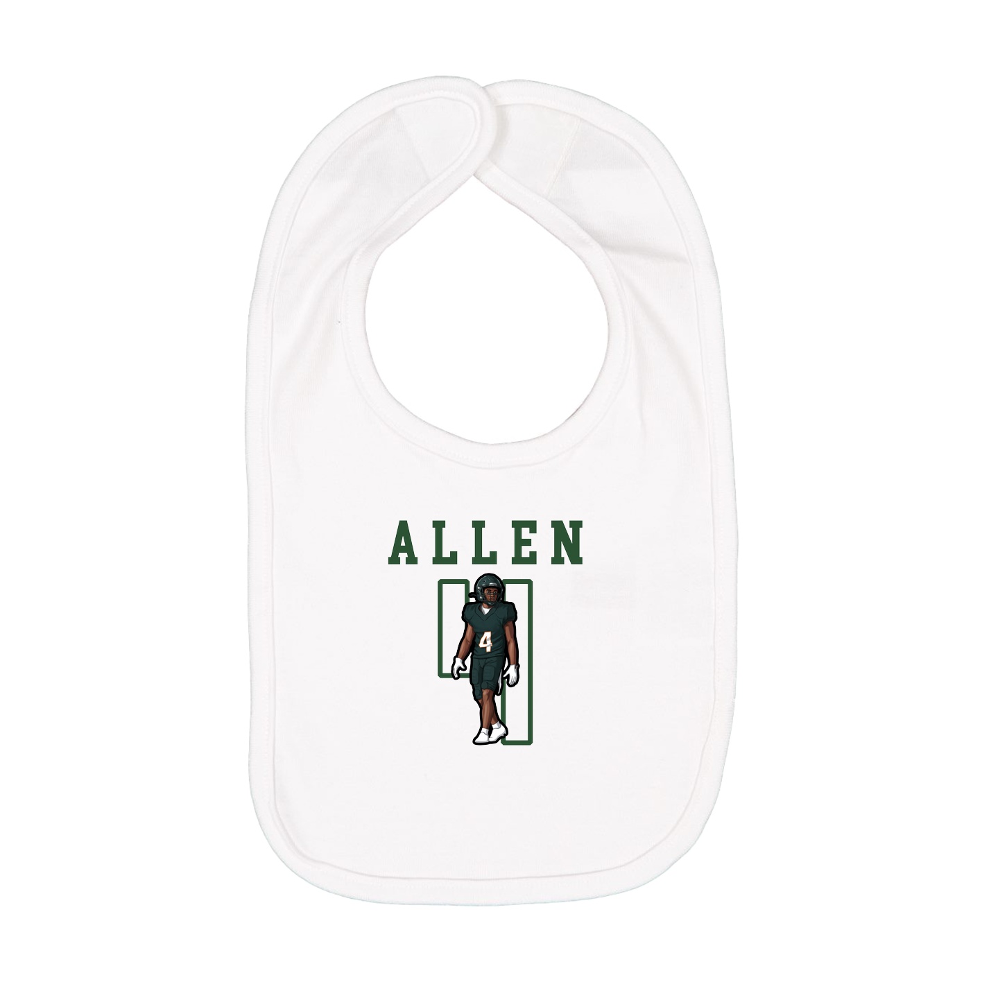 Infant Bib — Shirsey in White