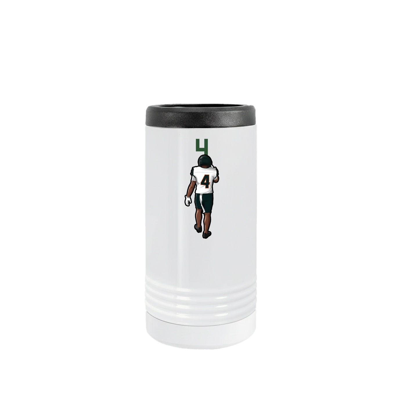 Slim Beverage Holder — Number Top in White