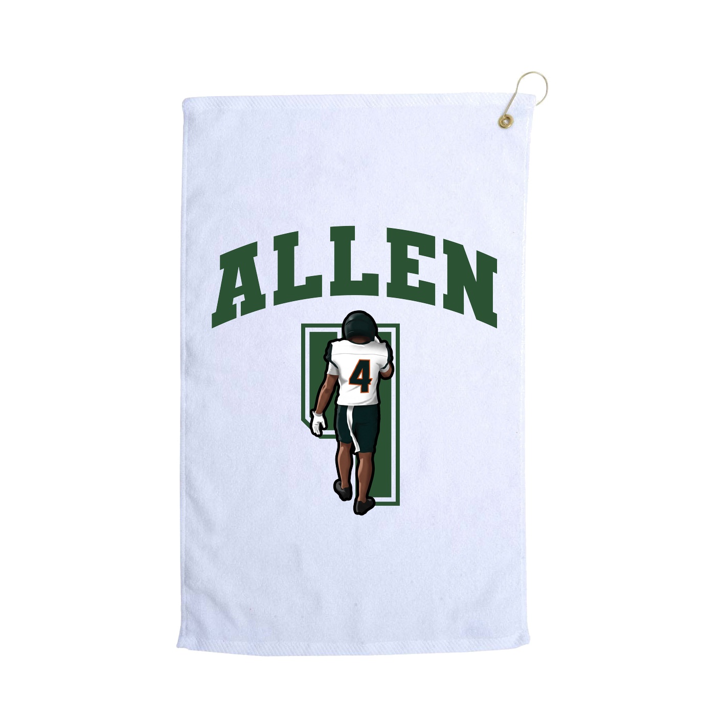 Golf Towel — Number in White