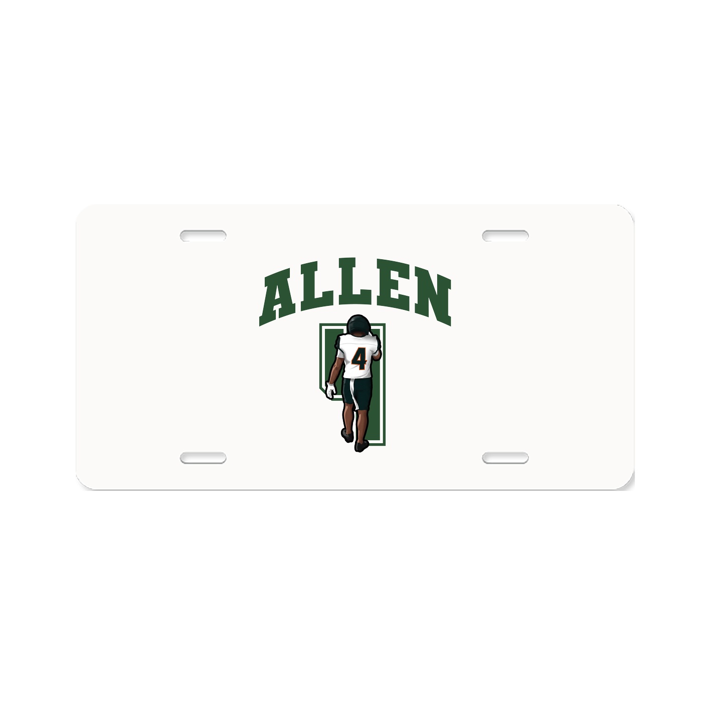 License Plate — Number in Classic