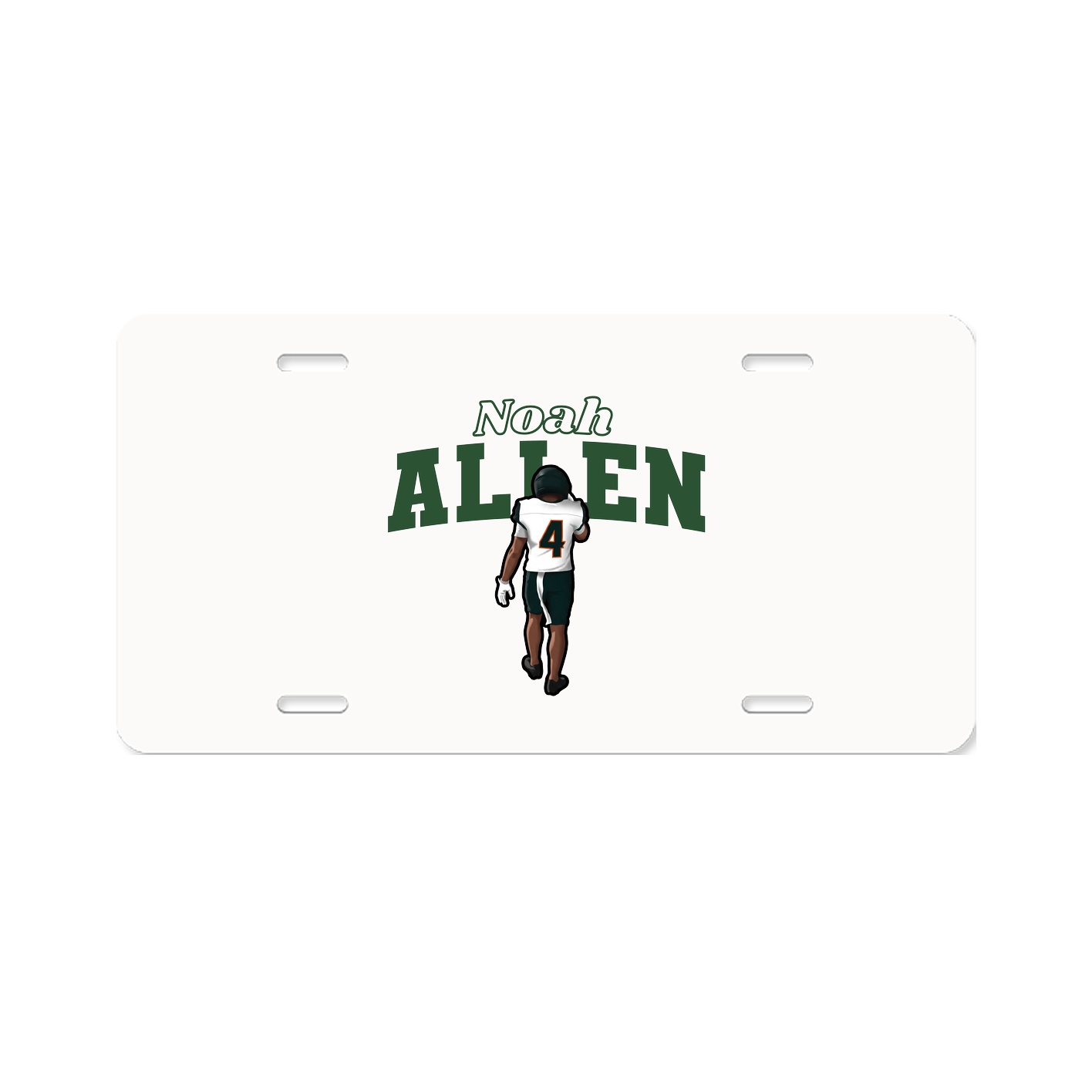 License Plate — Name Arch in Classic