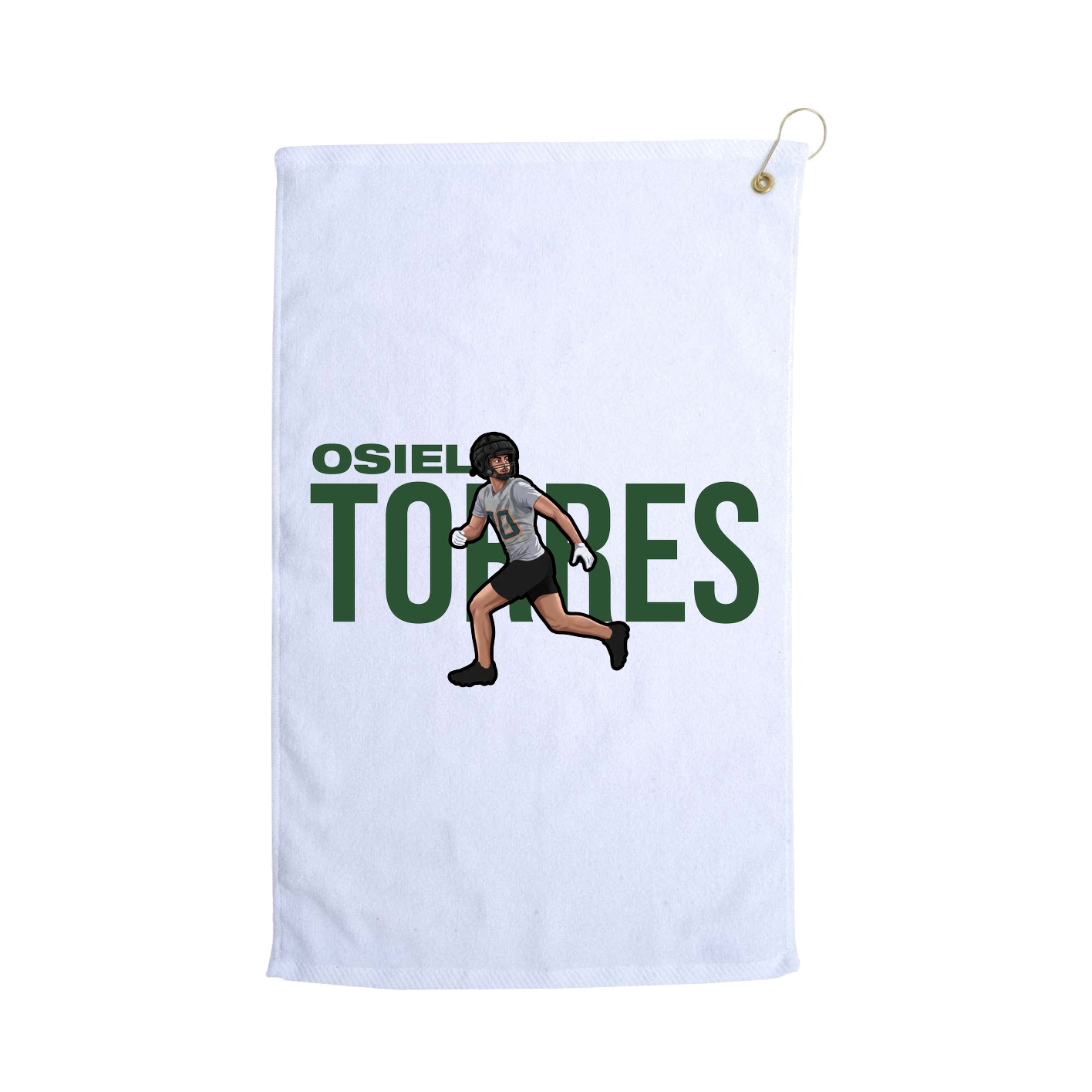 Golf Towel — Player Name in White
