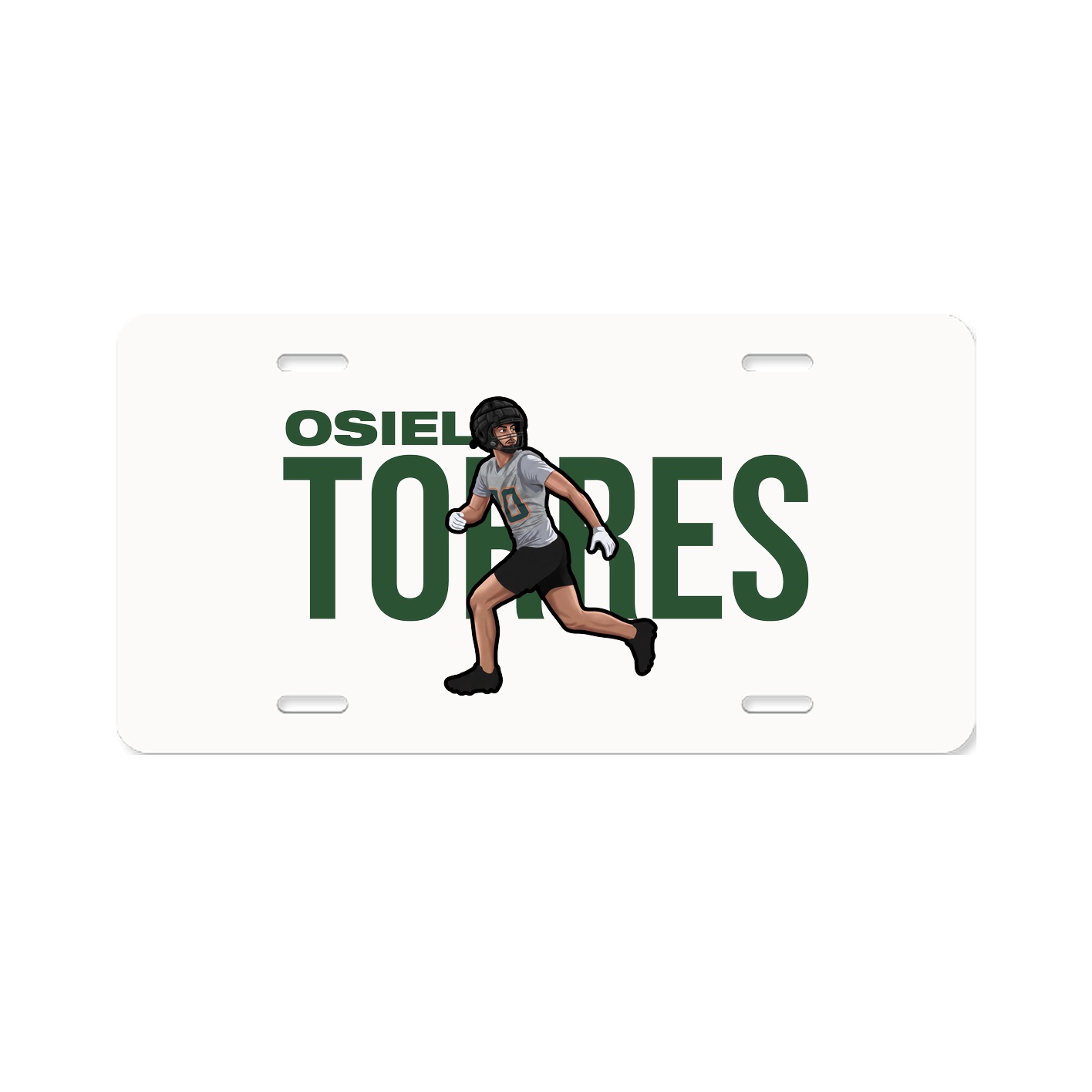 License Plate — Player Name in Classic