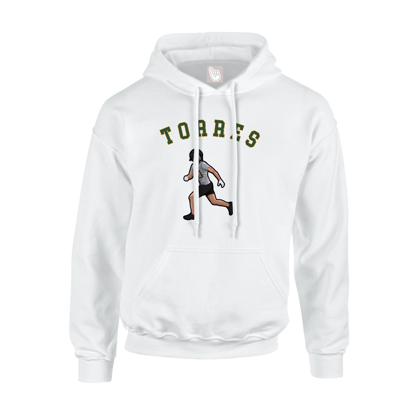 Youth Hoodie — Shirsey Arch in White