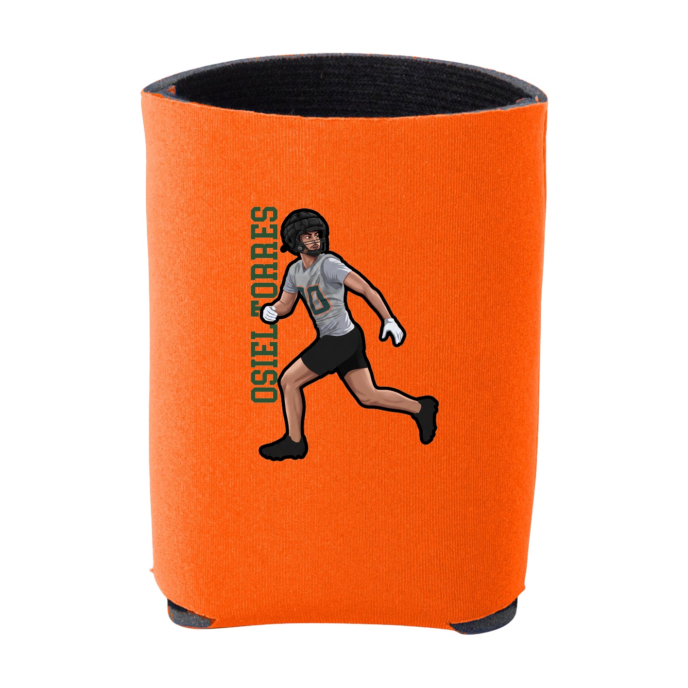 Can Holder — Name Vertical in Orange