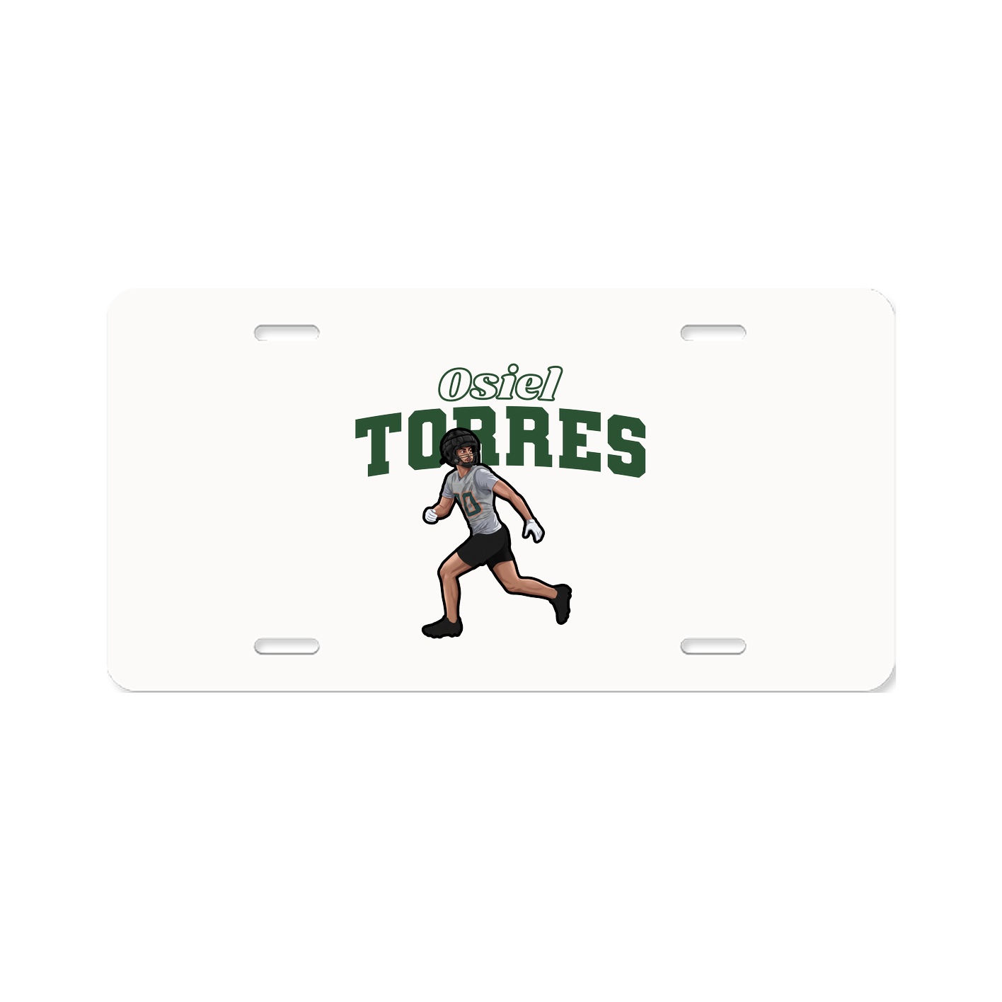 License Plate — Name Arch in Classic