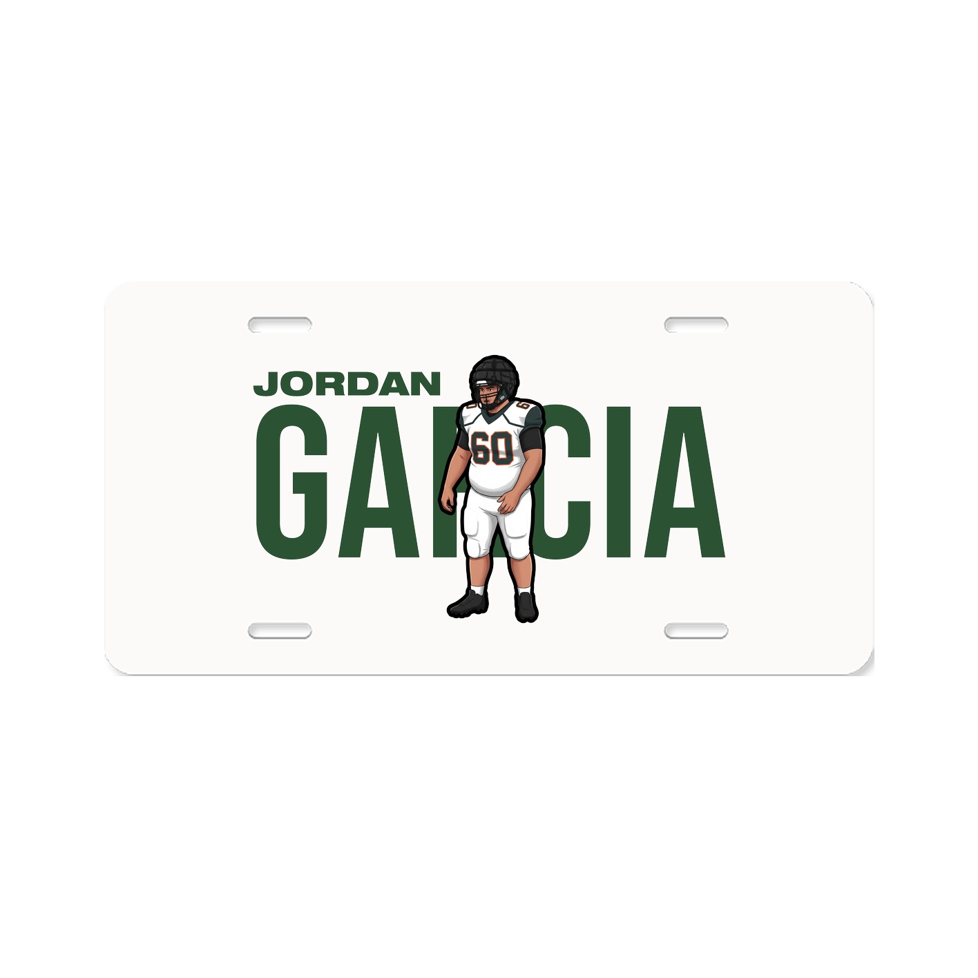 License Plate — Player Name in Classic
